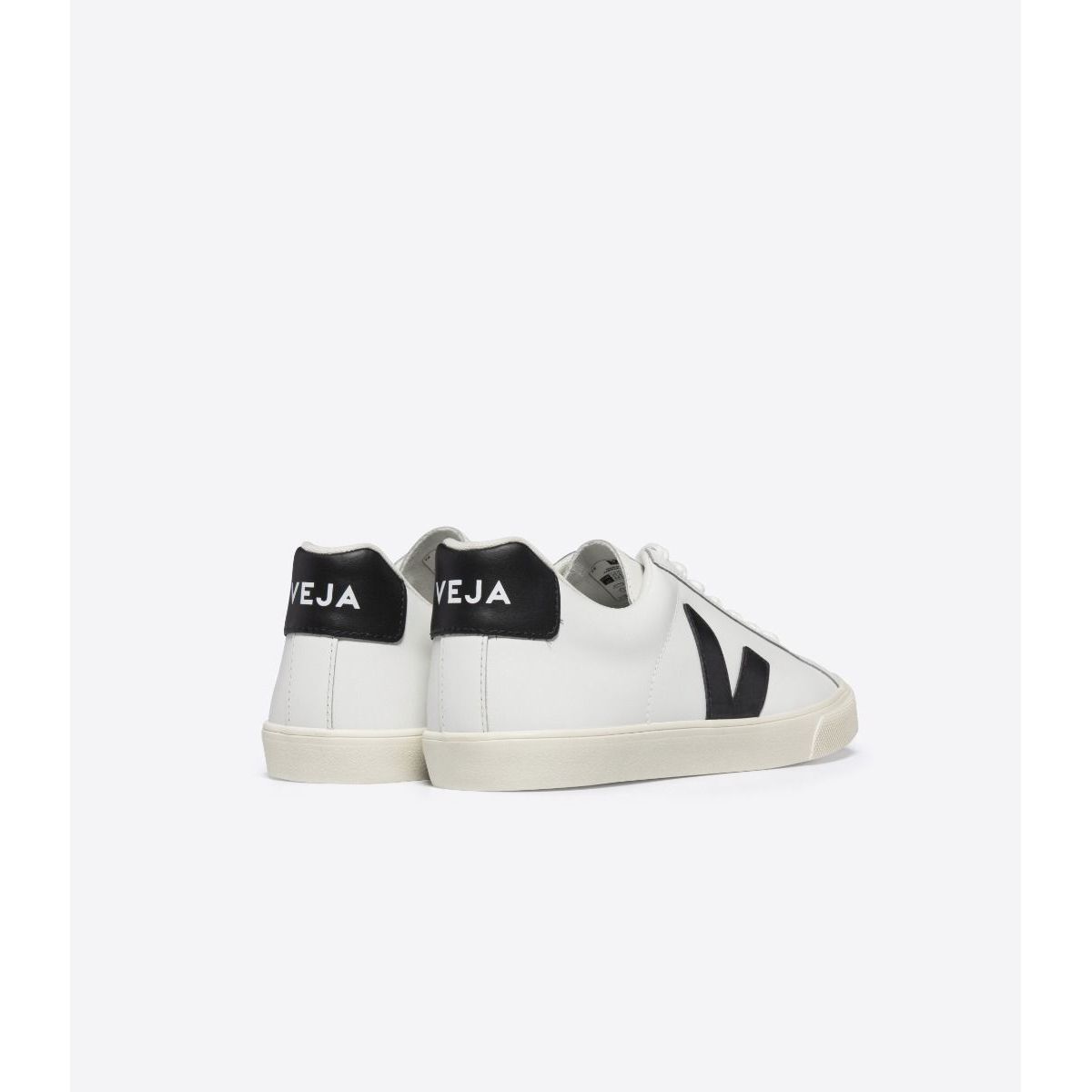 Veja Women's Esplar Leather Sneakers - White & Black Casual Shoes for Everyday Wear | Comfortable & Stylish Walking Shoes for Women | Perfect for Work, Travel & Outfits