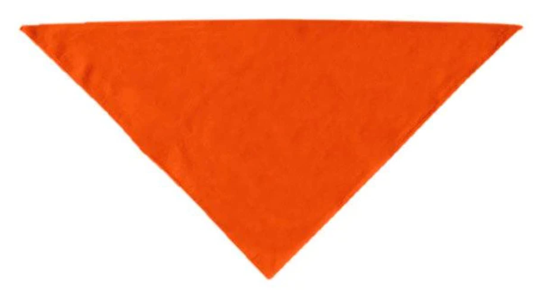 Premium Plain Pet Bandana for Dogs & Cats - 14 Colors (Orange, Large) - Perfect for Holidays, Parties & Daily Wear