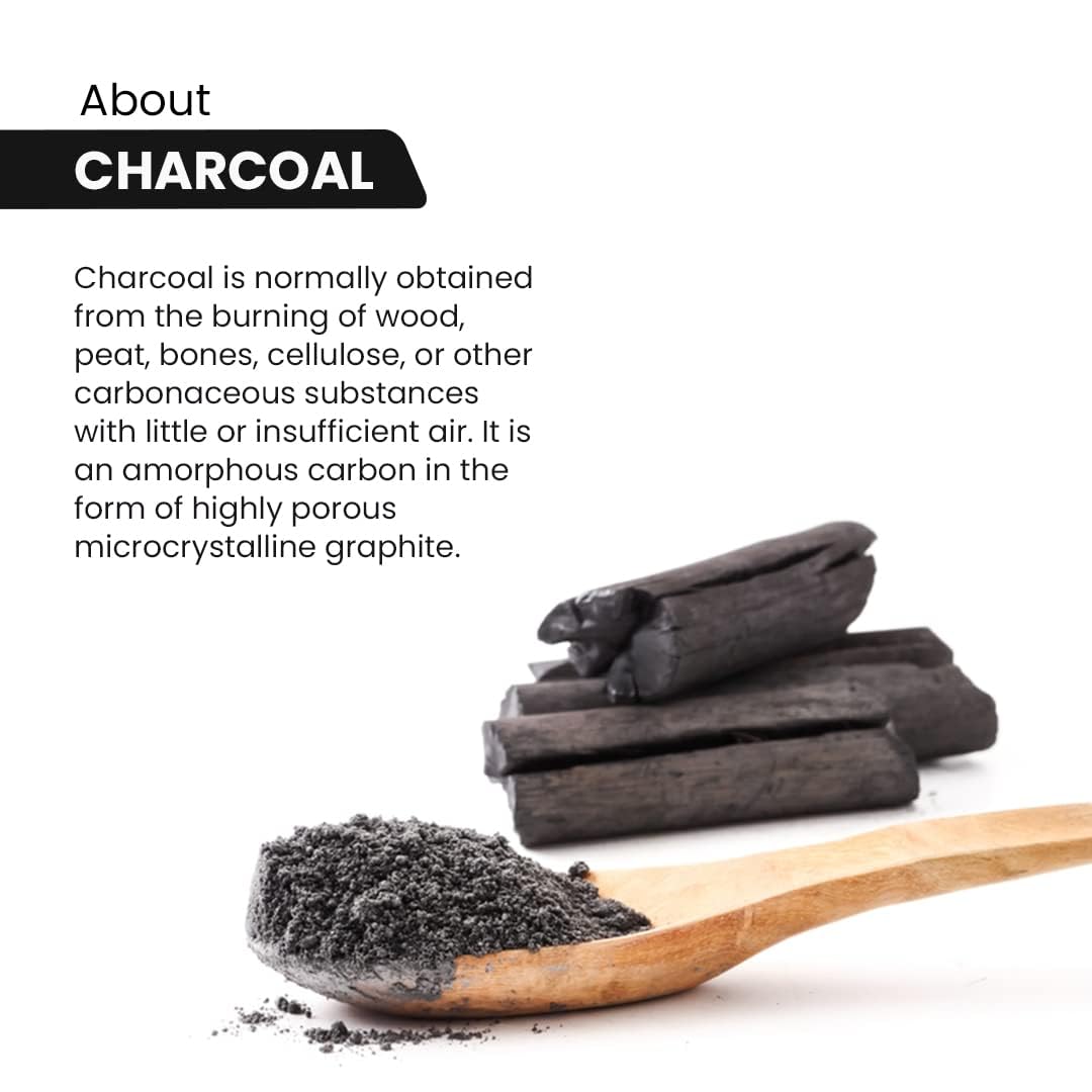 Rawls Charcoal Bath Soap for Men & Women - Activated Charcoal & Eucalyptus Oil Deep Cleansing Bar, Handmade Anti-Pollution Soap, Paraben-Free 125g - Perfect for Detox & Acne-Prone Skin