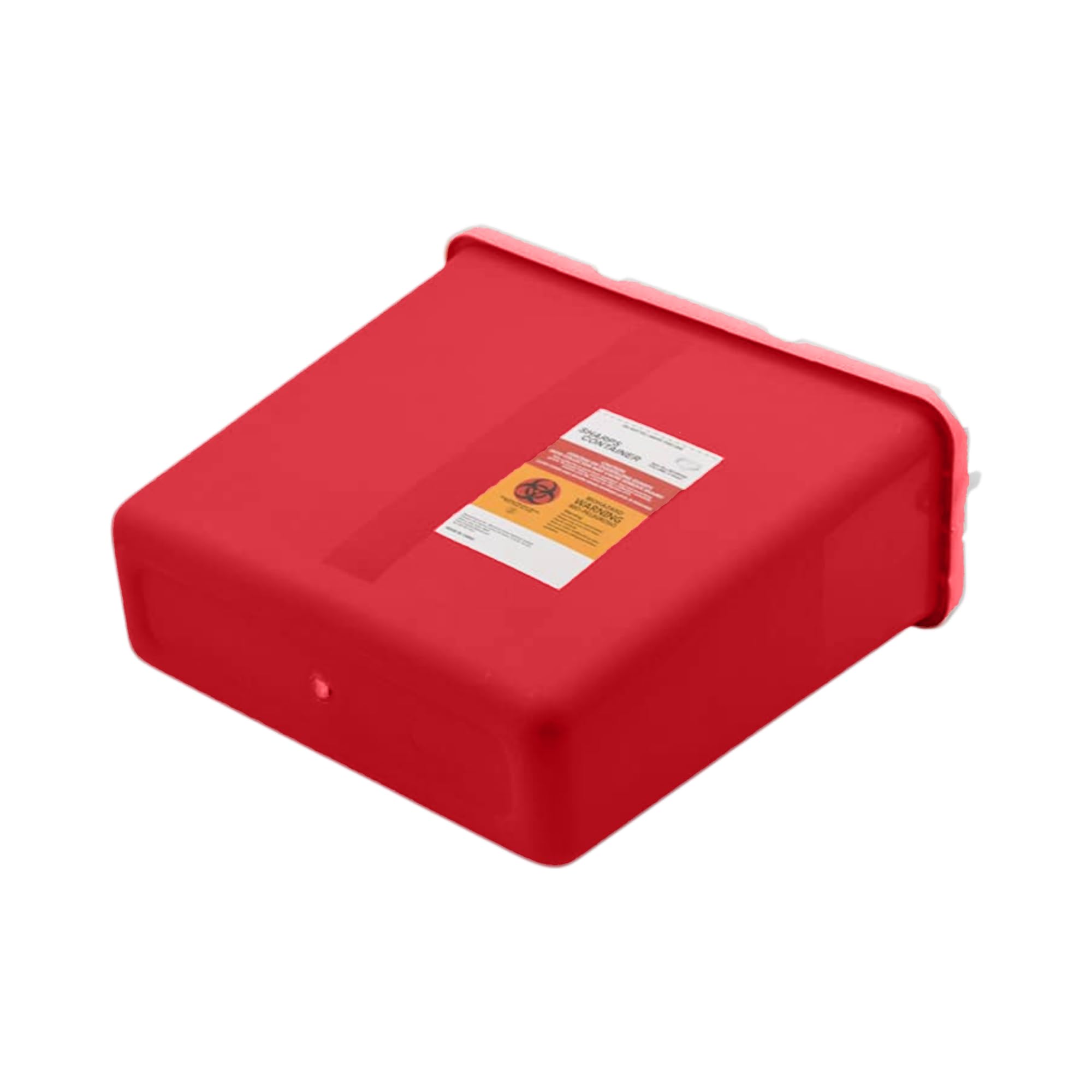 Biohazard Sharps Container 5 Quart (2-Pack) - Needle & Syringe Disposal Waste Bin for Home, Clinic & Professional Use | Safe Touchless Design for Medical Waste, Insulin Pens & Diabetic Supplies