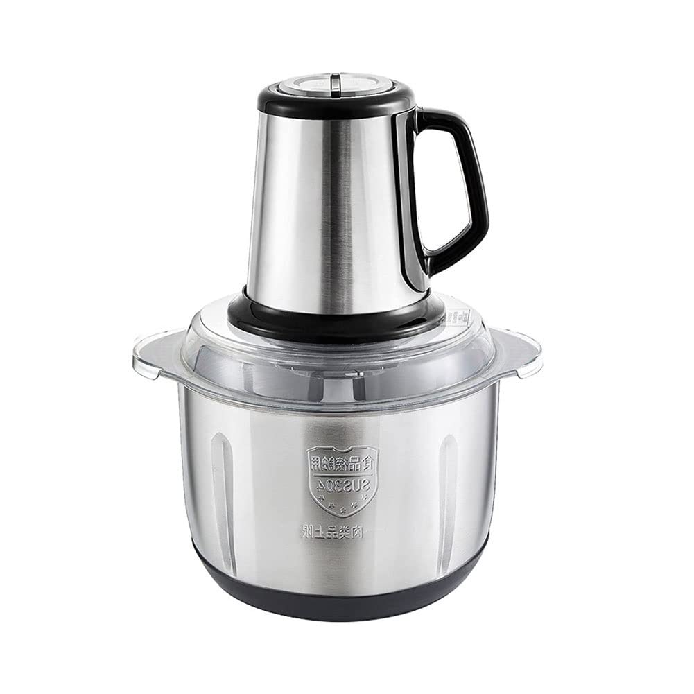 400W Powerful Electric Food Processor - BPA-Free Stainless Steel Chopper for Garlic, Meat, Veggies, Fruits & Nuts - 2-Speed Adjustable Blender - Perfect for Meal Prep, Smoothies & Home Cooking