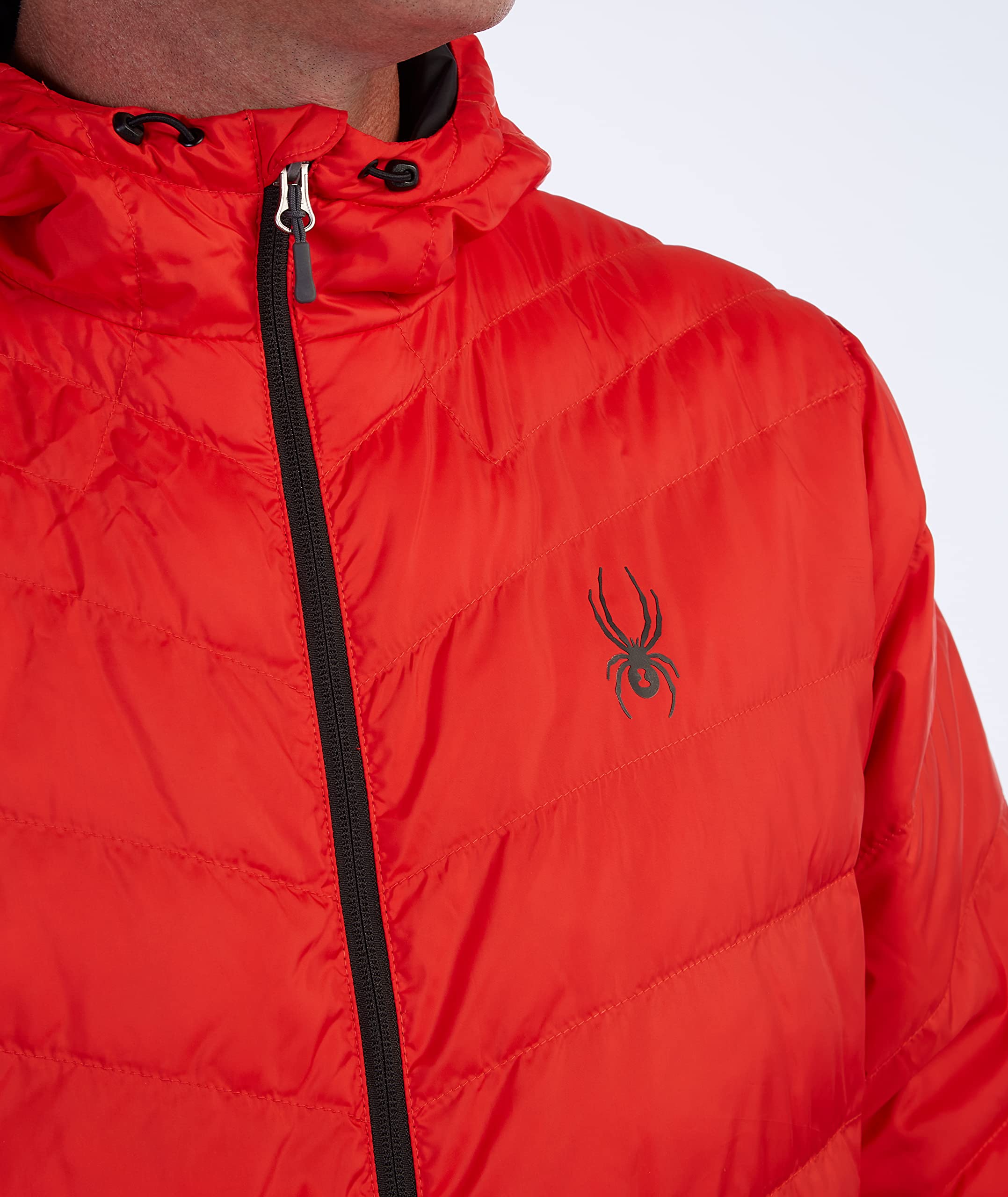 Spyder Men's Peak Hoodie Insulator Jacket - Lightweight Winter Jacket for Skiing, Snowboarding & Outdoor Activities