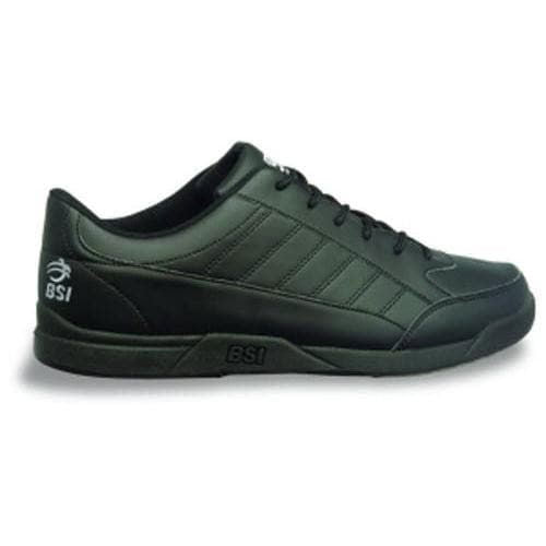 BSI Men's Sport Basic Black Bowling Shoes - Lightweight & Comfortable for League Play & Casual Bowling - Perfect for Bowling Enthusiasts & Beginners