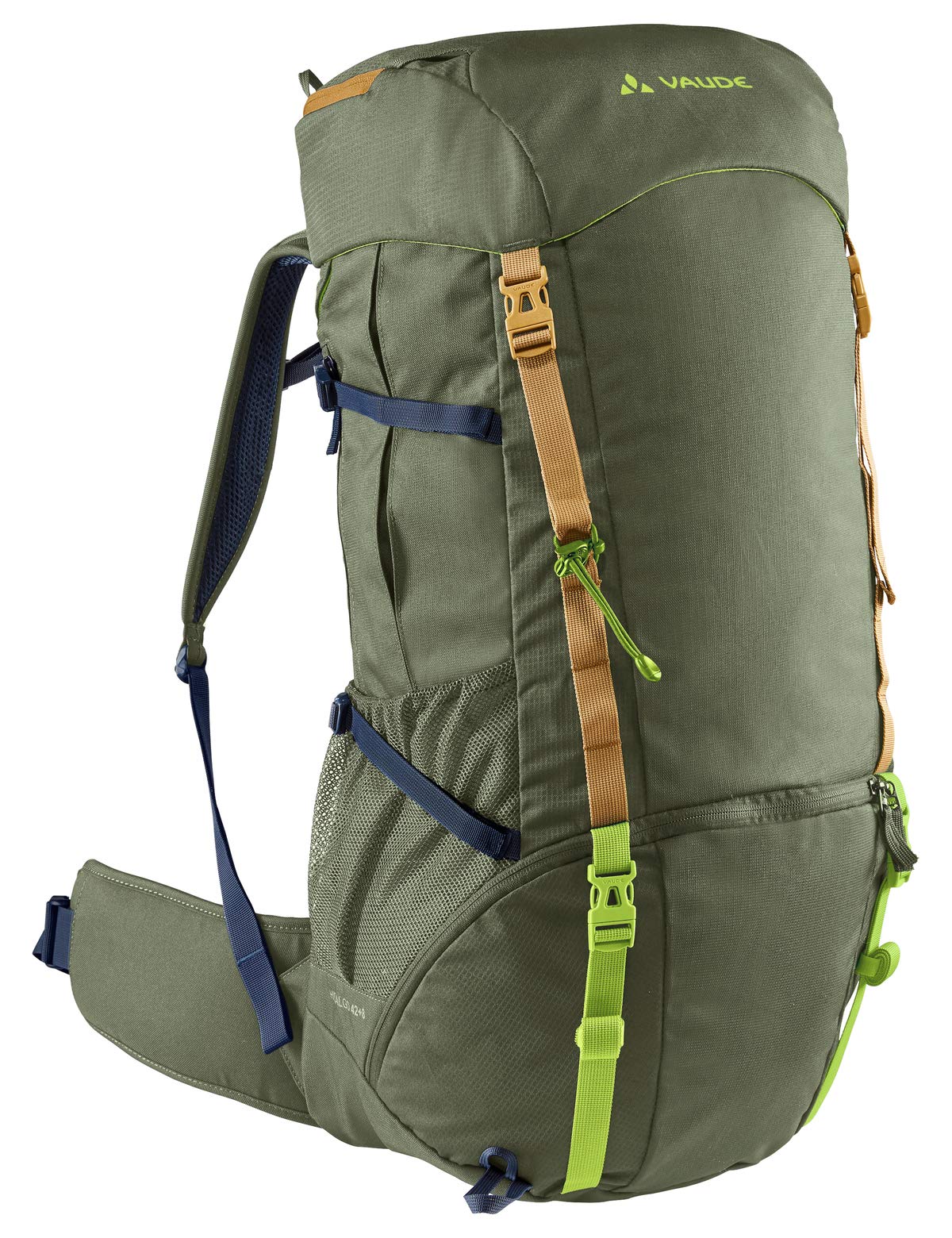 VAUDE Hidalgo 42+8 Backpack - Lightweight Hiking Backpack for Men & Women, 50L Travel Backpack with Rain Cover - Perfect for Camping, Trekking & Outdoor Adventures