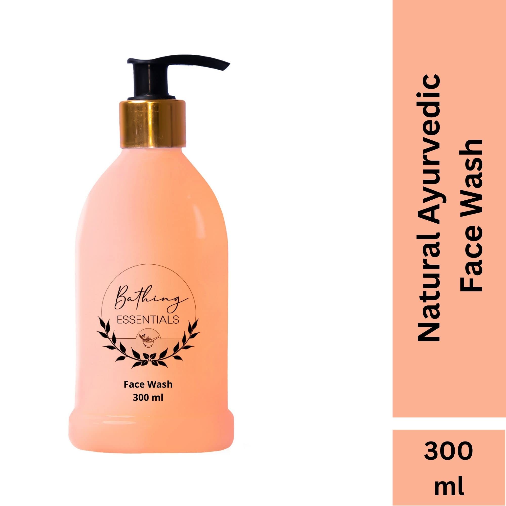Natural Coconut & Orange Face Wash 300ml - De-Tanning, Anti-Aging, Brightening & Nourishing Formula for Smooth, Blemish-Free Skin | Daily Skincare Routine, Morning & Night Cleansing for Radiant Complexion