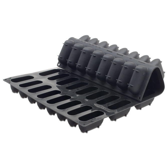 Pavoflex Silicone Gianduiotto Mold - 40 Cavities for Chocolate, Candy & Desserts - Perfect for Home Baking, Party Treats & Holiday Gifts