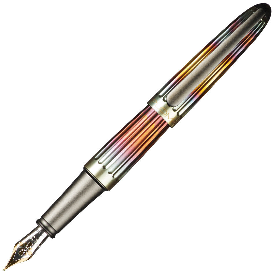 Diplomat Aero Fountain Pen with 14K Gold Nib - Flame Red Finish - Premium Writing Instrument for Professionals, Gifts & Collectors - Perfect for Office, Business Meetings & Calligraphy