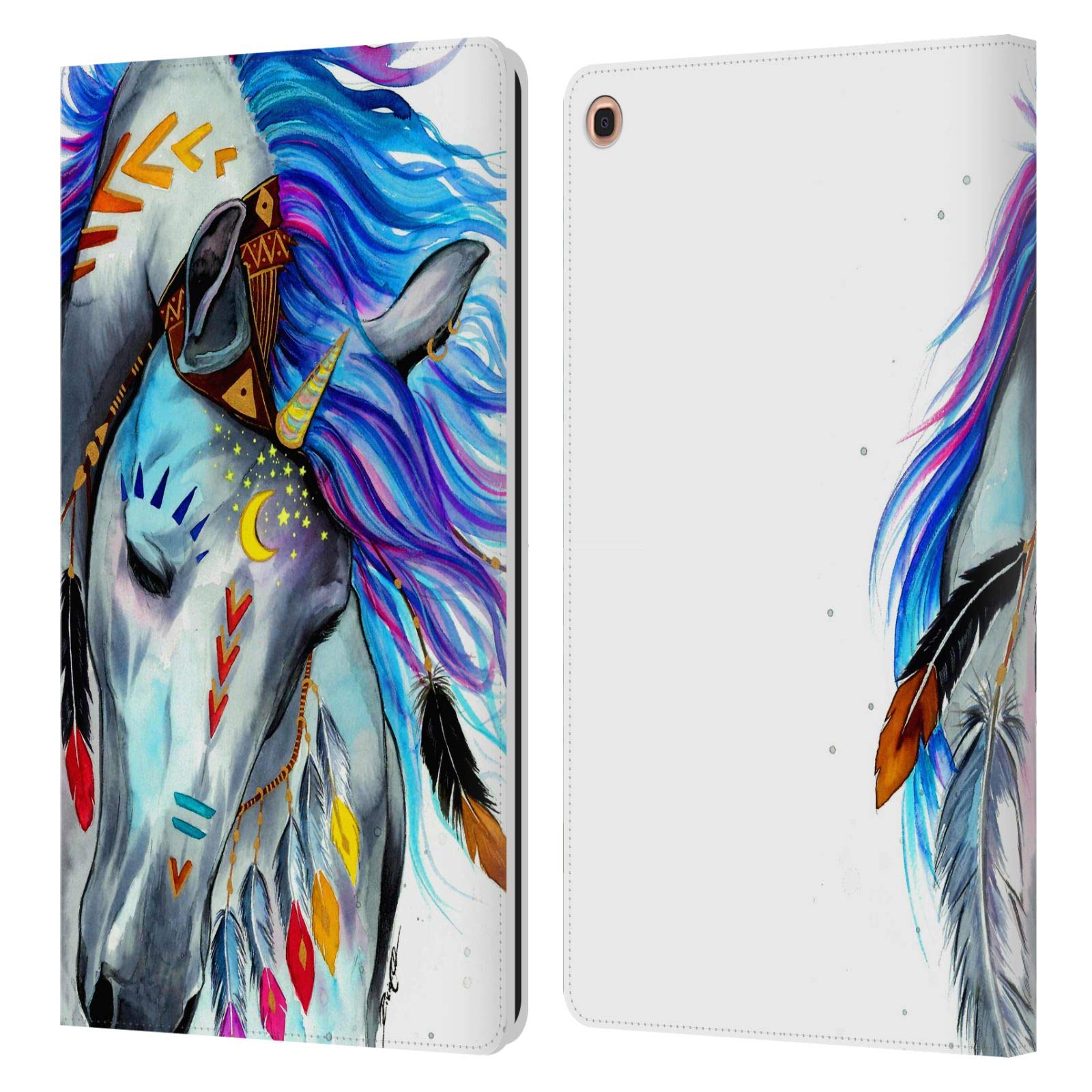 Pixie Cold Spirit Animals Leather Book Wallet Case for Samsung Galaxy Tab A 10.1 2019 | Officially Licensed by Head Case Designs | Perfect for Travel, Work, and Daily Protection