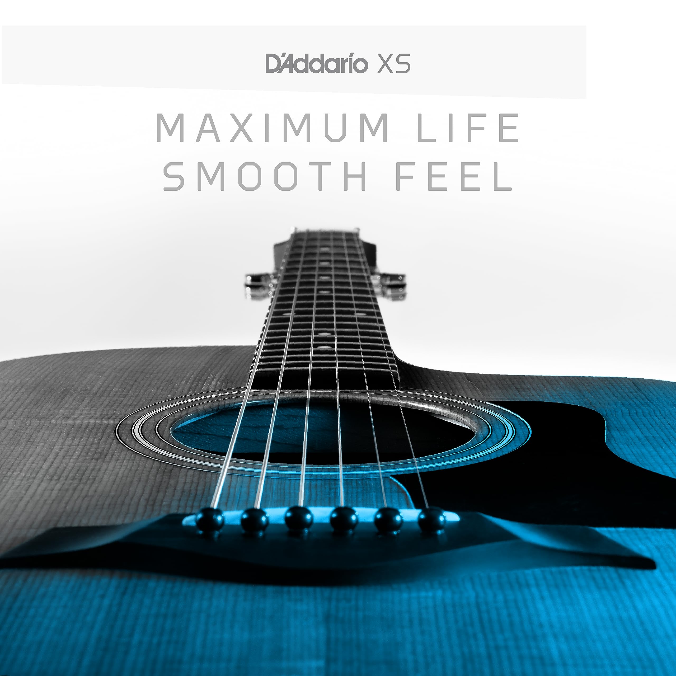 D'Addario XSABR1356 XS 80/20 Bronze Coated Acoustic Guitar Strings - Medium Gauge 13-56, 6-String Set (Pack of 1) | Perfect for Studio Recording & Live Performances