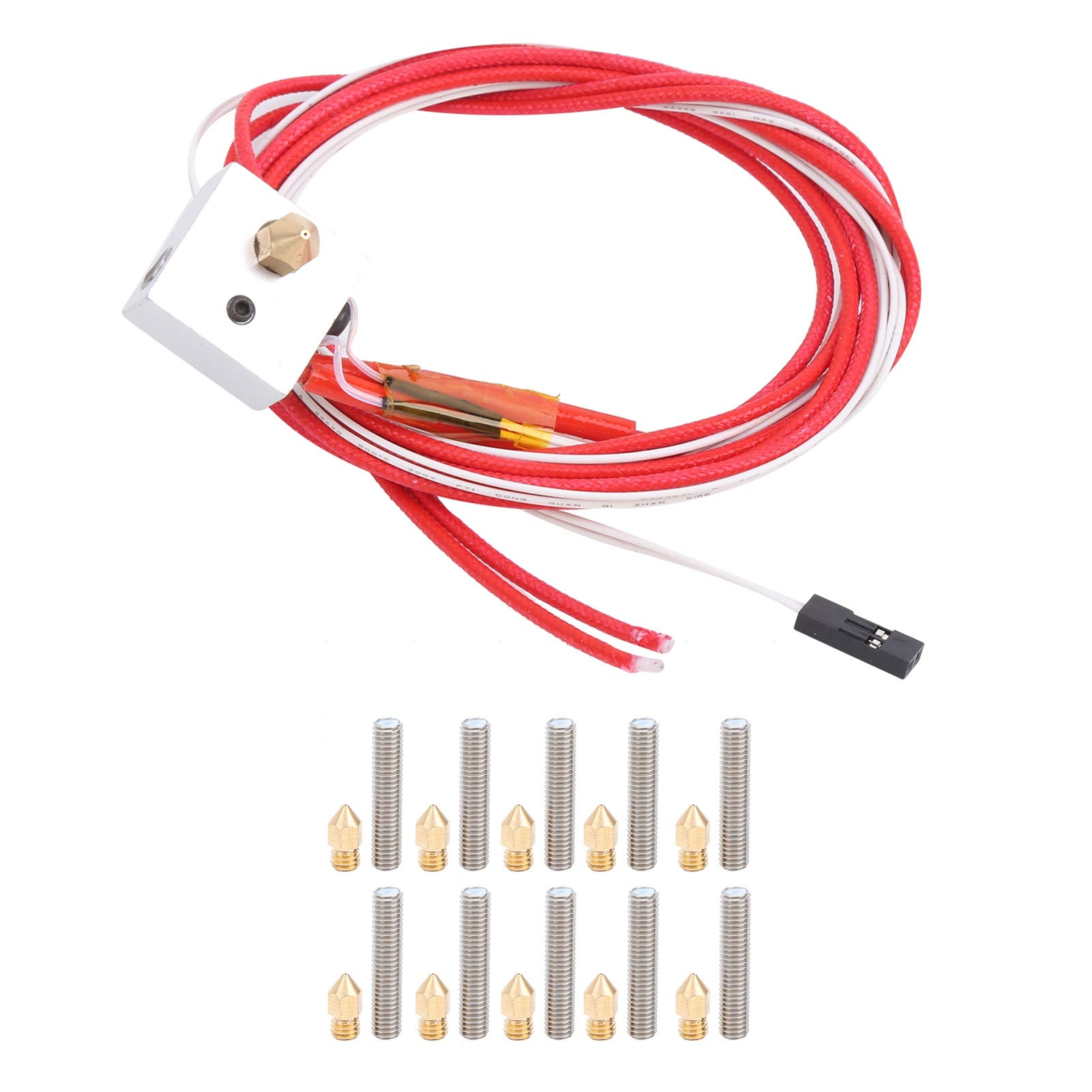 Velaurs MK8 Extruder Hot End Kit - Professional 3D Printer Extruder Assembly with Firm Rust Design for High-Performance Printing | Perfect for DIY Projects, Prototyping & Maker Workshops