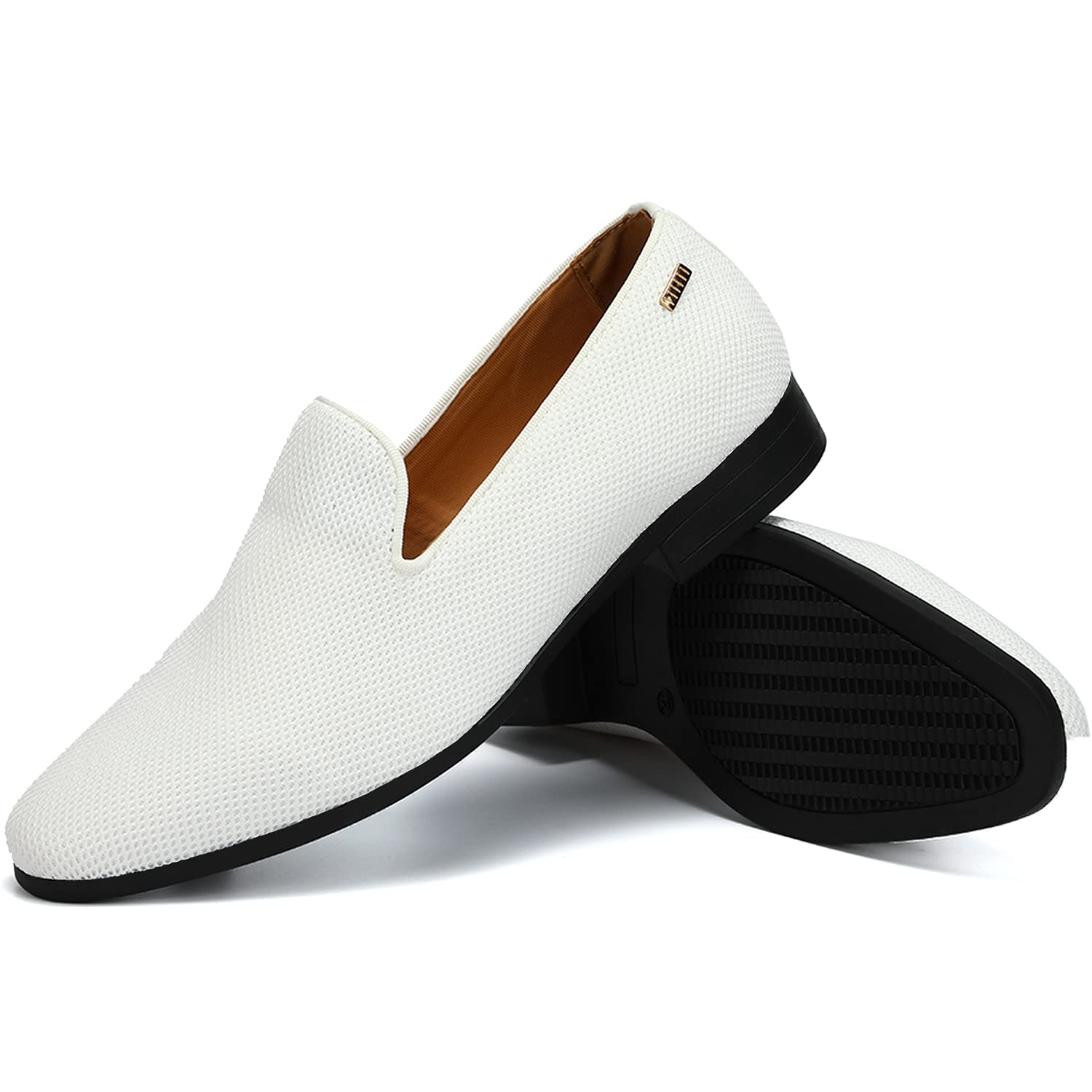 ALLY UNION MAKE FORCE Men's Loafers - Dress Slip-On Penny Smoking Shoes for Wedding, Party & Business Casual | Comfortable Formal Shoes for Work & Special Occasions