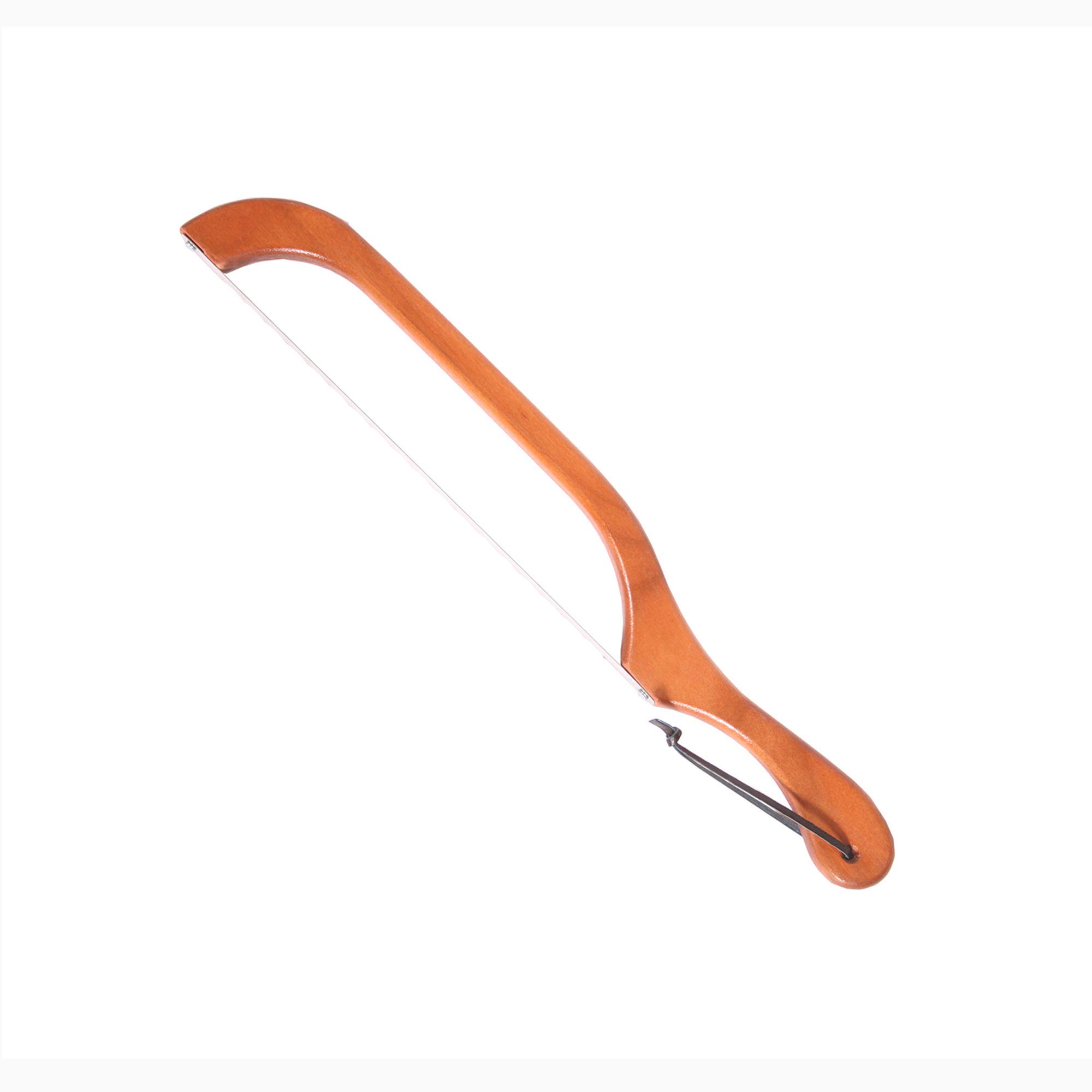 Premium Bread and Bagel Slicer Bow Saw - Natural Alder Wood Bread Knife for Homemade Bread, Right or Left Handed (Cherry Wood - Right Handed) - Perfect for Bakeries, Home Kitchens & Artisan Bread Making