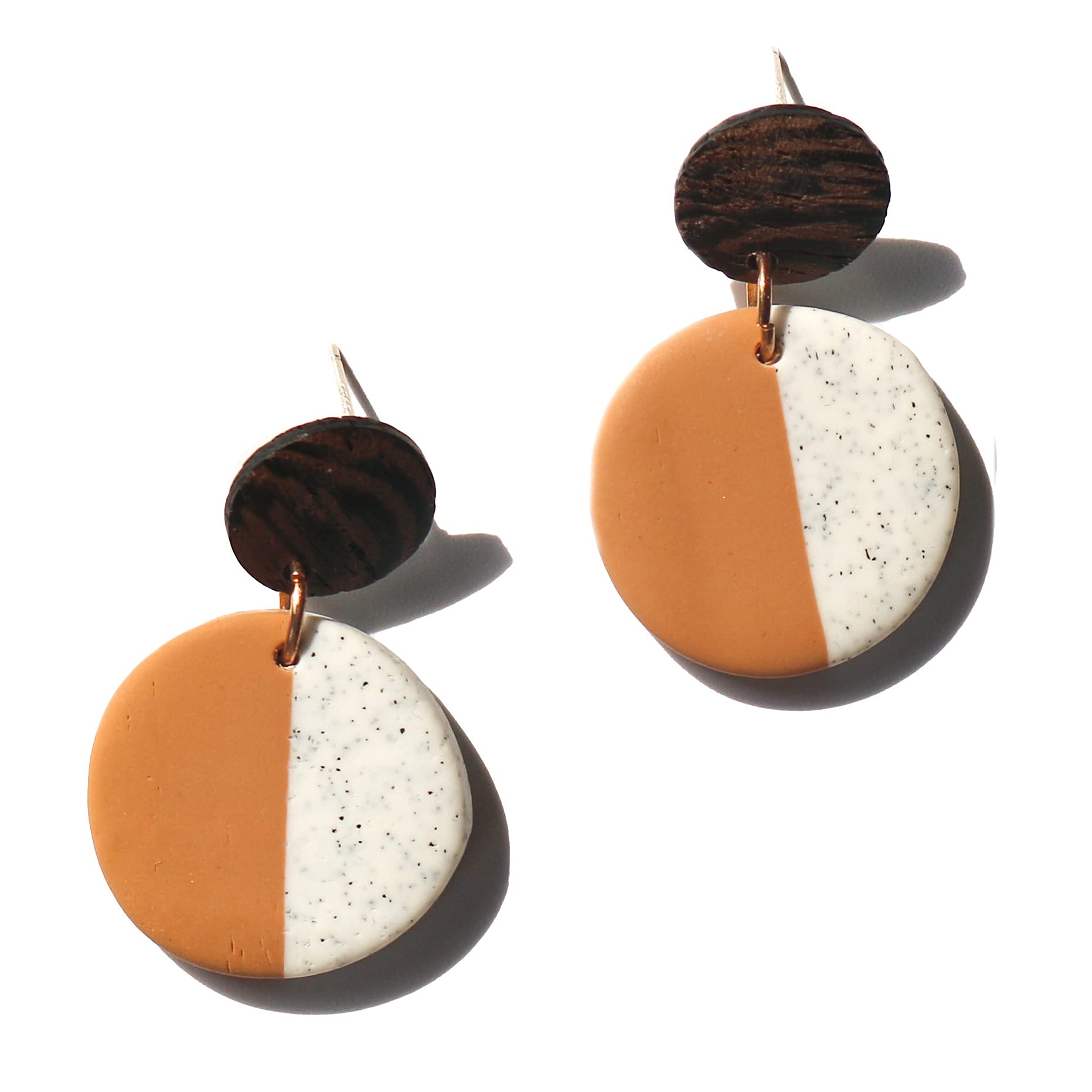 Handmade Polymer Clay Drop Dangle Earrings for Women - Lavy Chsia Minimalist Long Earrings, Cute Jewelry Gifts for Girls | Perfect for Casual Wear, Parties & Special Occasions