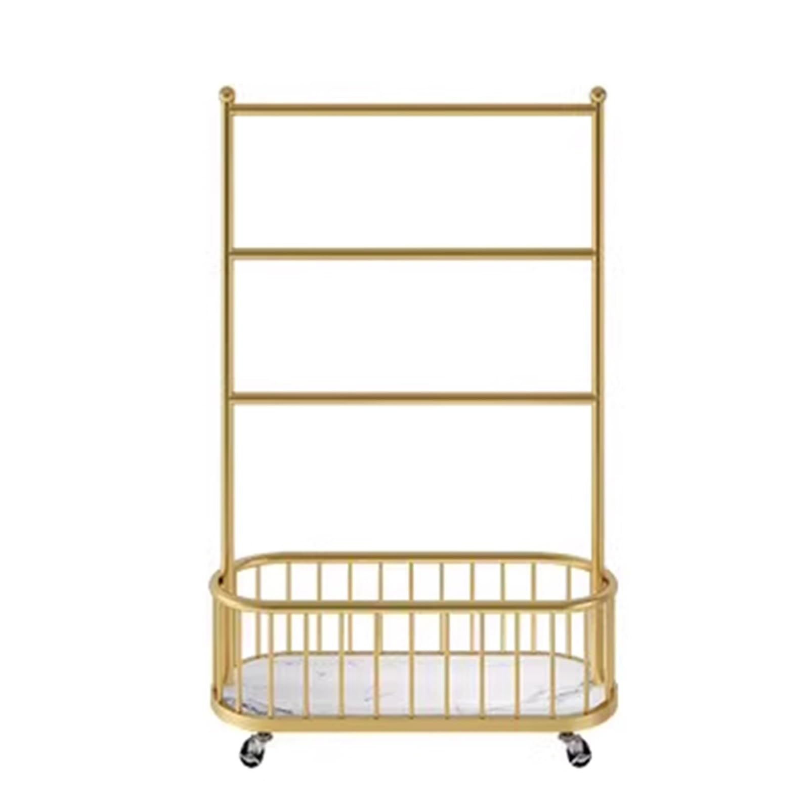 Metal Underwear Display Stand - 100x35x140cm Gold Floor Standing Retail Rack for Clothing Stores | Swimsuit, Socks & Lingerie Display | Perfect for Boutiques, Malls & Department Stores