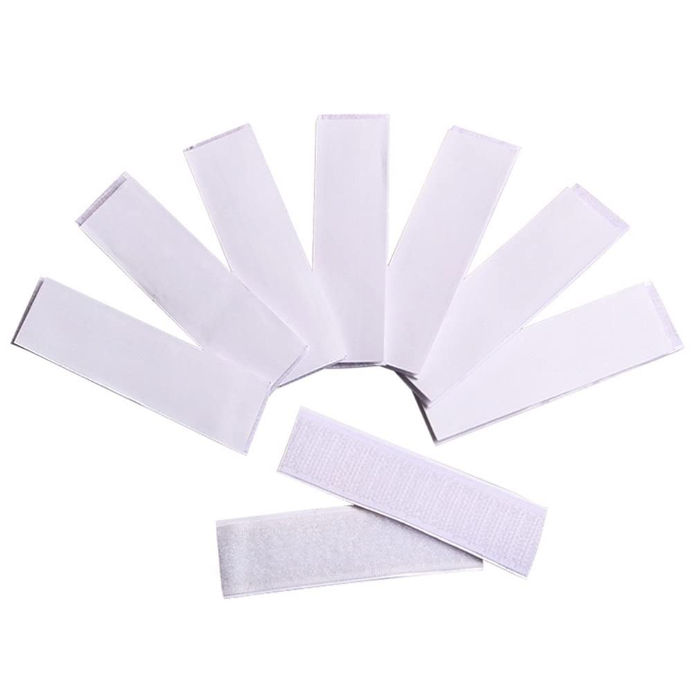 10-Pack Heavy Duty Hook and Loop Tape Stickers - Strong Adhesive Mounting Tape for DIY, Home Organization, and Crafting - Perfect for Hanging Pictures, Organizing Cables, and Securing Decorations
