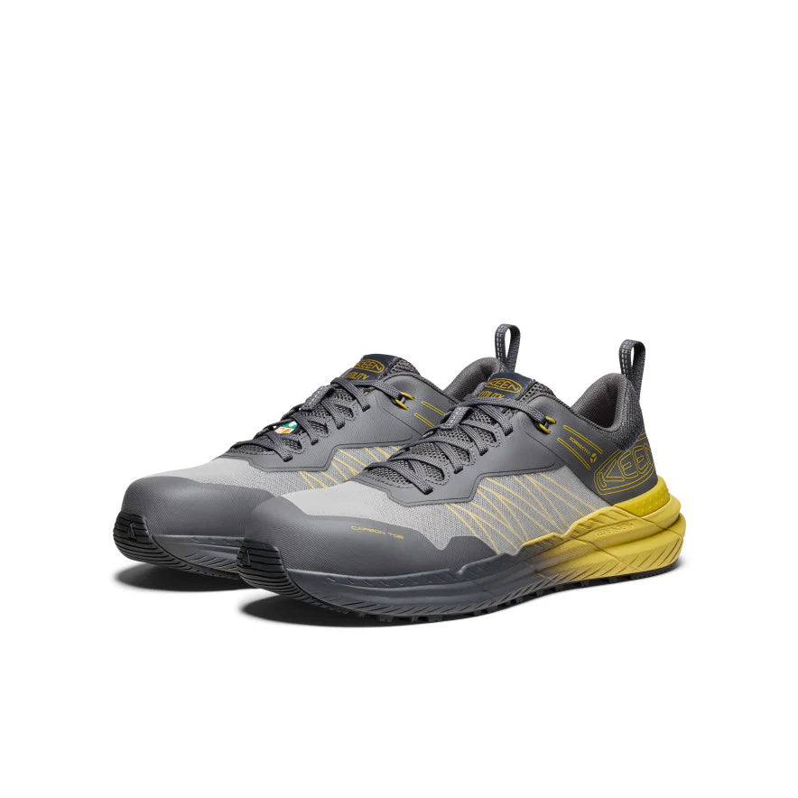 KEEN Men's CSA Speedworks Work Sneaker with Carbon Toe - Safety Shoes for Construction, Warehouse & Industrial Work (Model 1030995) | Slip-Resistant & Comfortable for Long Shifts