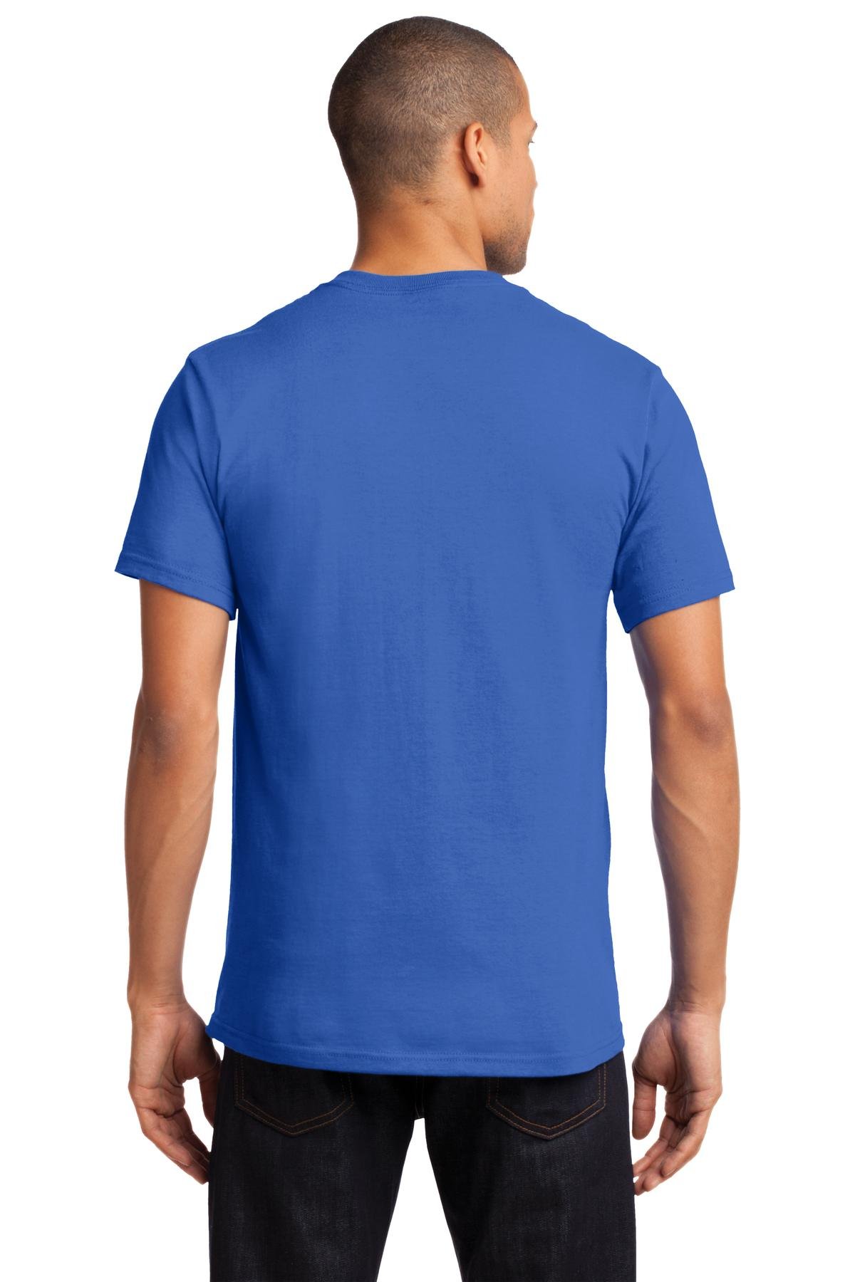 Port & Company Men's Tall Essential Pocket T-Shirt - Royal Blue, XXXX-Large Tall - Comfortable Work & Casual Wear for Everyday Use