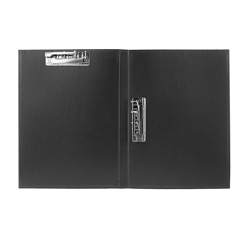 Premium Leather A4 Lever Arch File Cover - Clipboard Document Organizer with Double Paper Clips | Office Stationery for Professionals, Students & Home Use | Perfect for Reports, Contracts, School Projects & Business Meetings