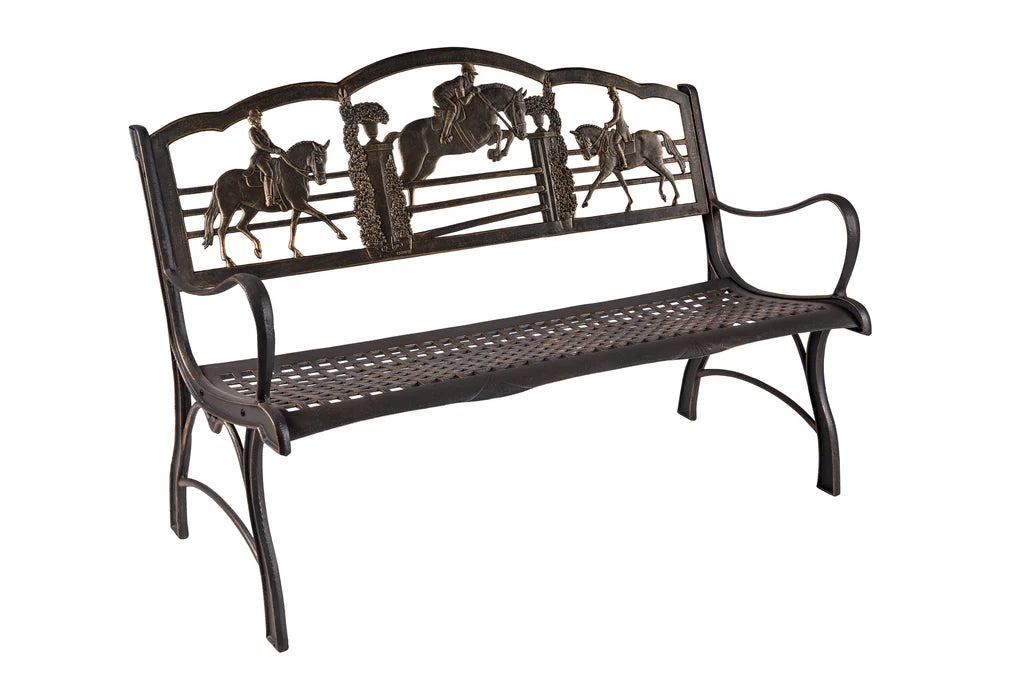 Premium Outdoor Equestrian Bench - Durable Wooden Horse Riding Seat for Stable, Ranch & Garden - Perfect for Equestrian Enthusiasts & Countryside Relaxation