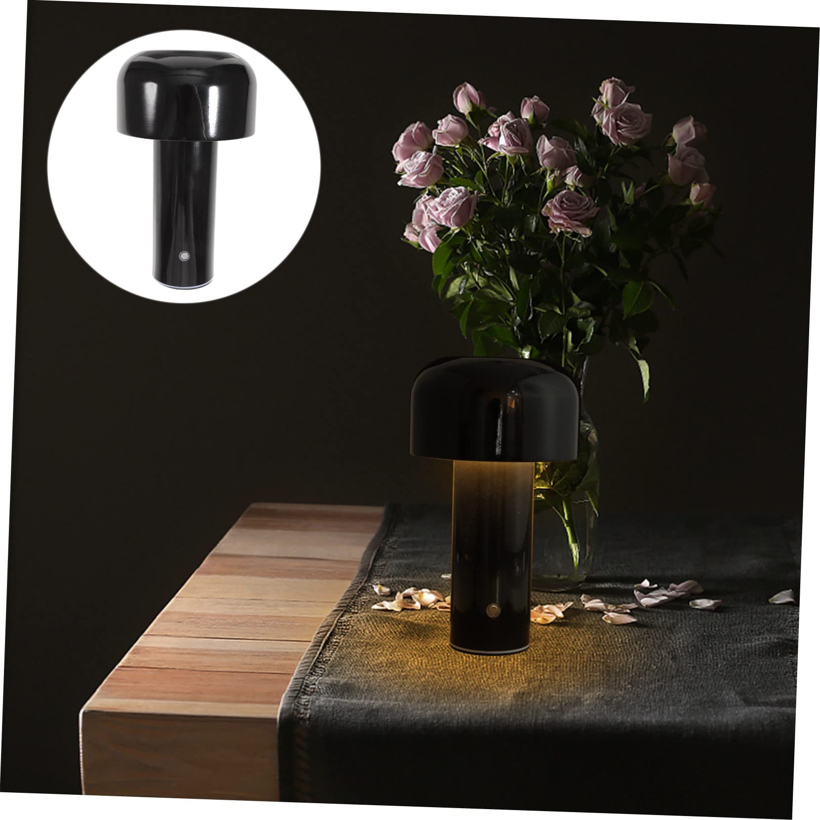 **Garneck Mushroom Night Light - USB-Powered LED Desk Lamp for Office, Kids Room & Nursery - Perfect for Bedtime, Study & Birthday Gifts**