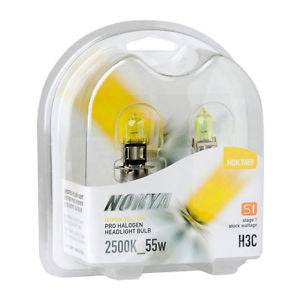 Nokya Hyper Yellow H3C Light Bulbs 55W 2500K Stage 1 - Premium Fog Lights for Cars & Trucks - Enhance Visibility in Rain, Snow & Foggy Conditions