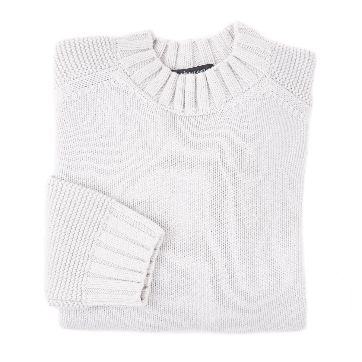 Luxury Manrico Thick Knit Cashmere Sweater for Men - Soft Winter Warm Patterned Pullover - Perfect for Office, Travel & Casual Outings