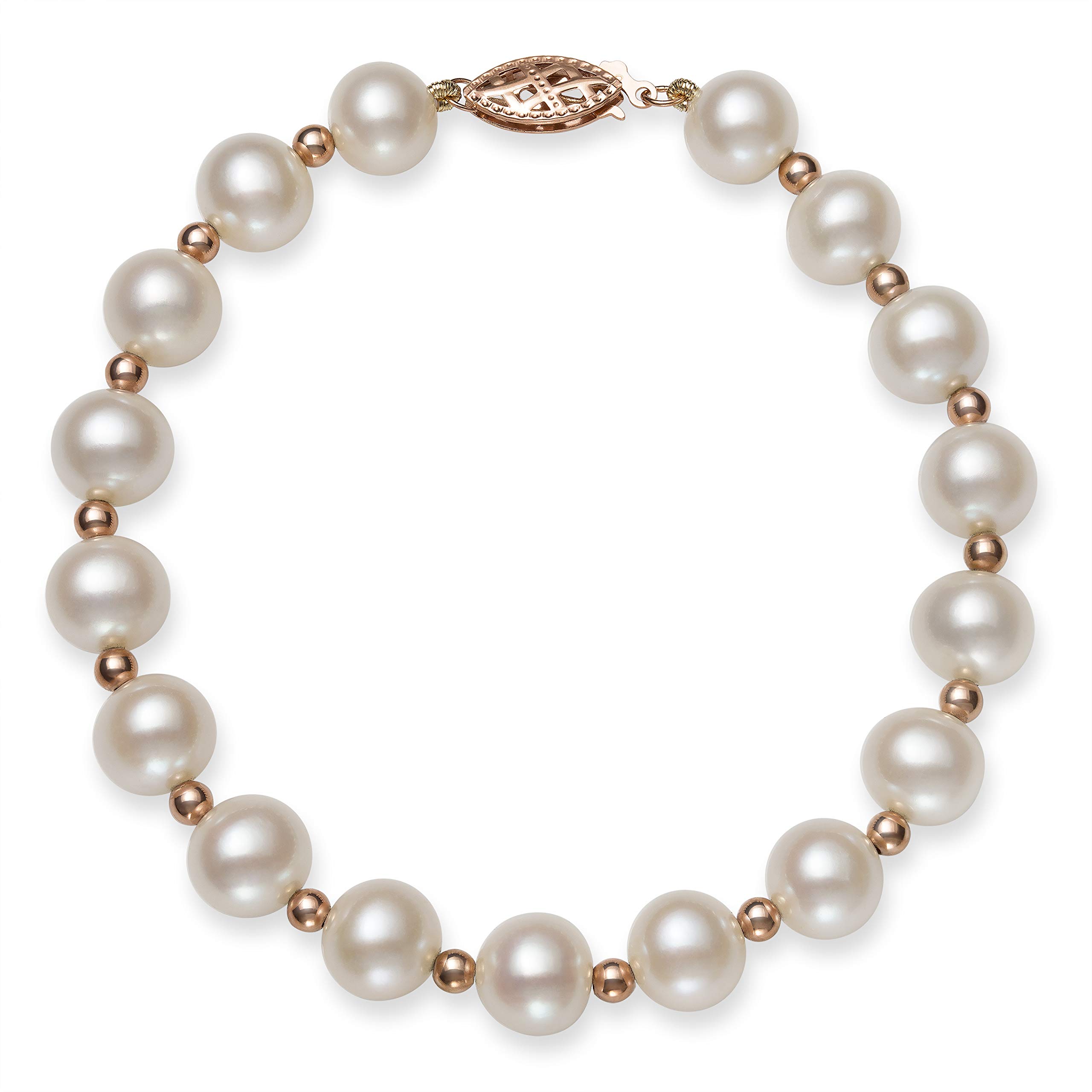 14K Gold Beaded Freshwater Pearl Bracelet for Women - Elegant Jewelry Gift for Birthday, Anniversary & Special Occasions