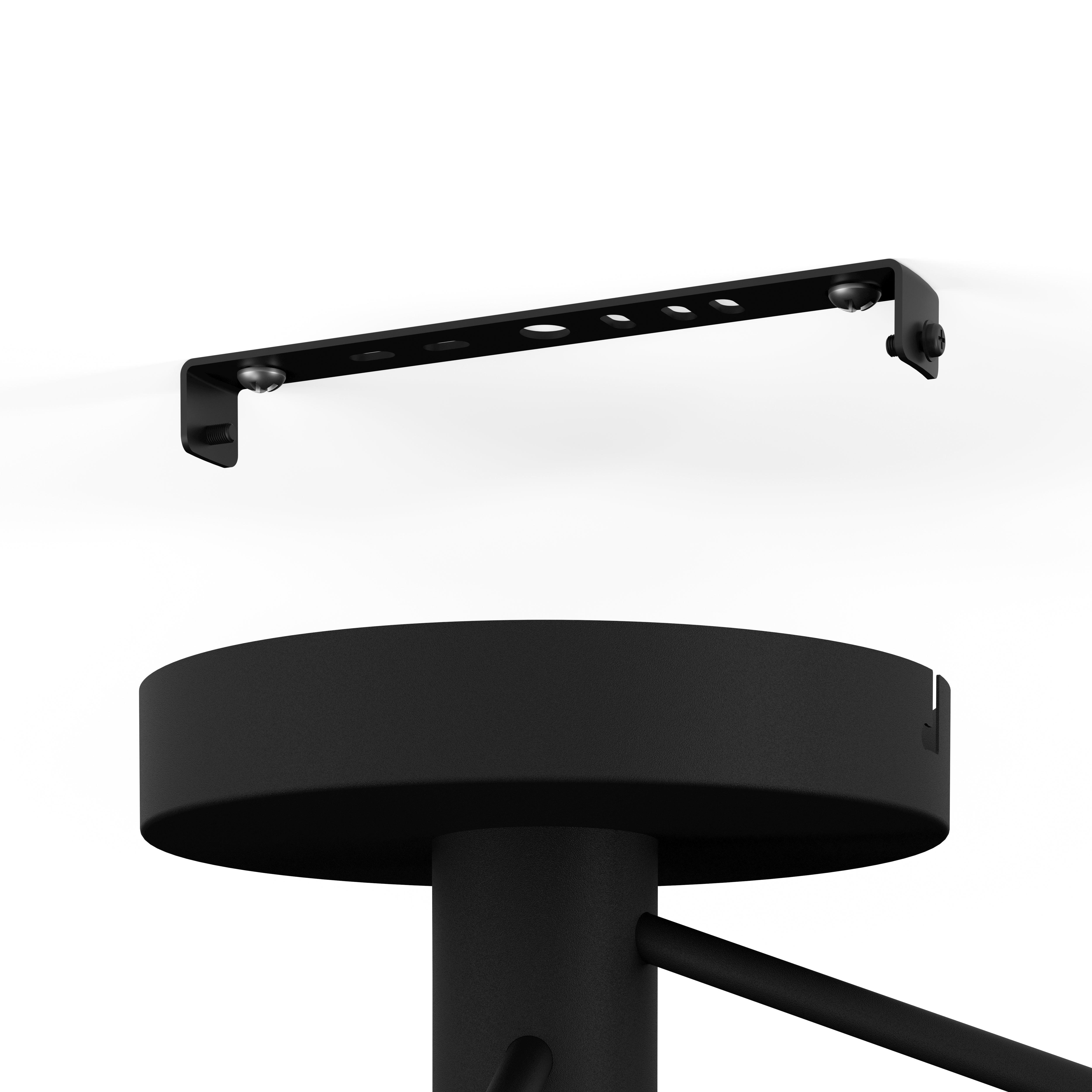 Eglo Casibare 5-Light Black Metal Monochrome Pendant Light Fixture - Modern Industrial Ceiling Lighting for Dining Room, Kitchen Island & Living Room