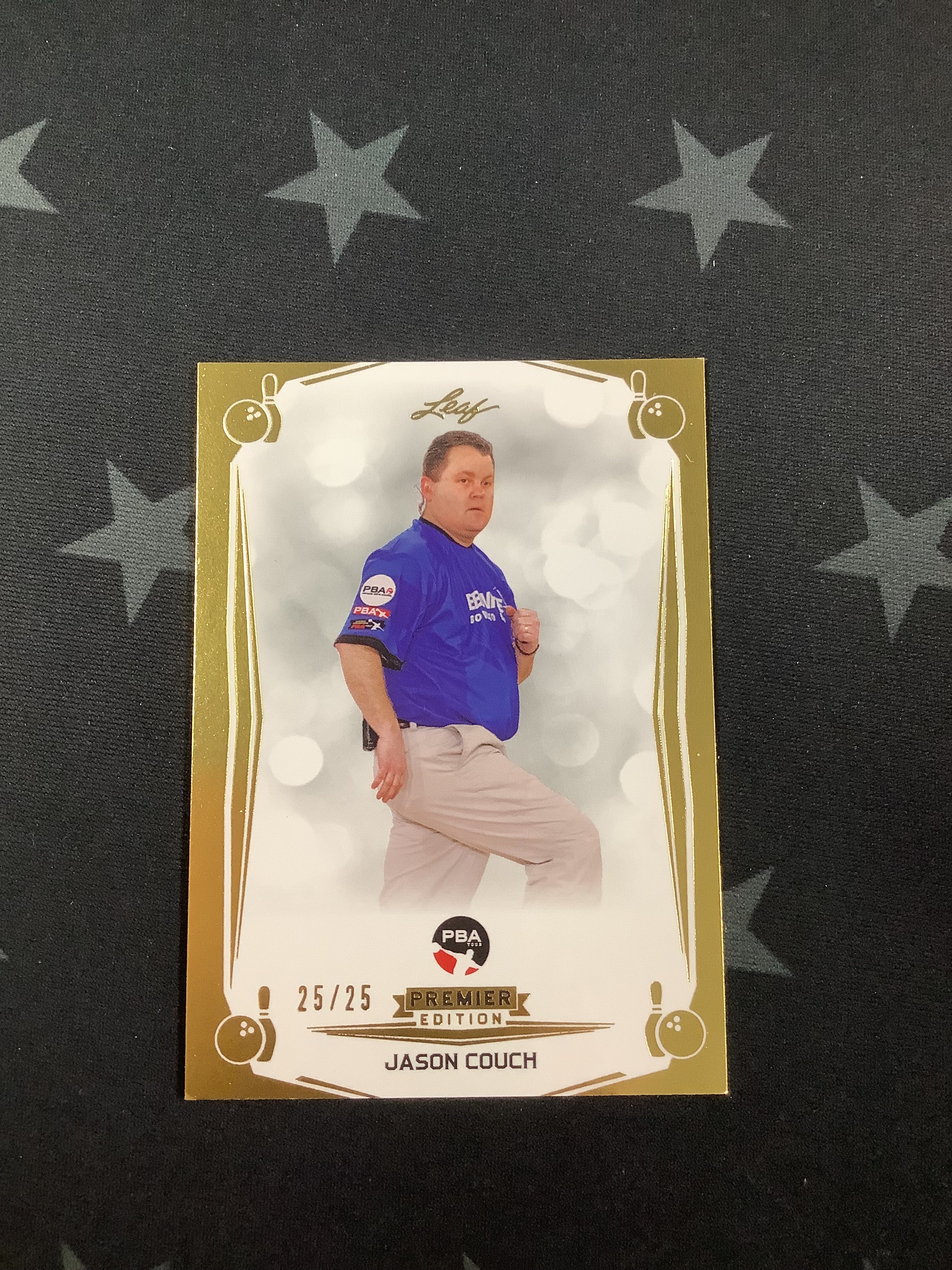 2023 LEAF PREMIER EDITION PBA Jason Couch GOLD #25/25 B 22 - Rare Collectible Trading Card for Sports Memorabilia Enthusiasts & Card Collectors