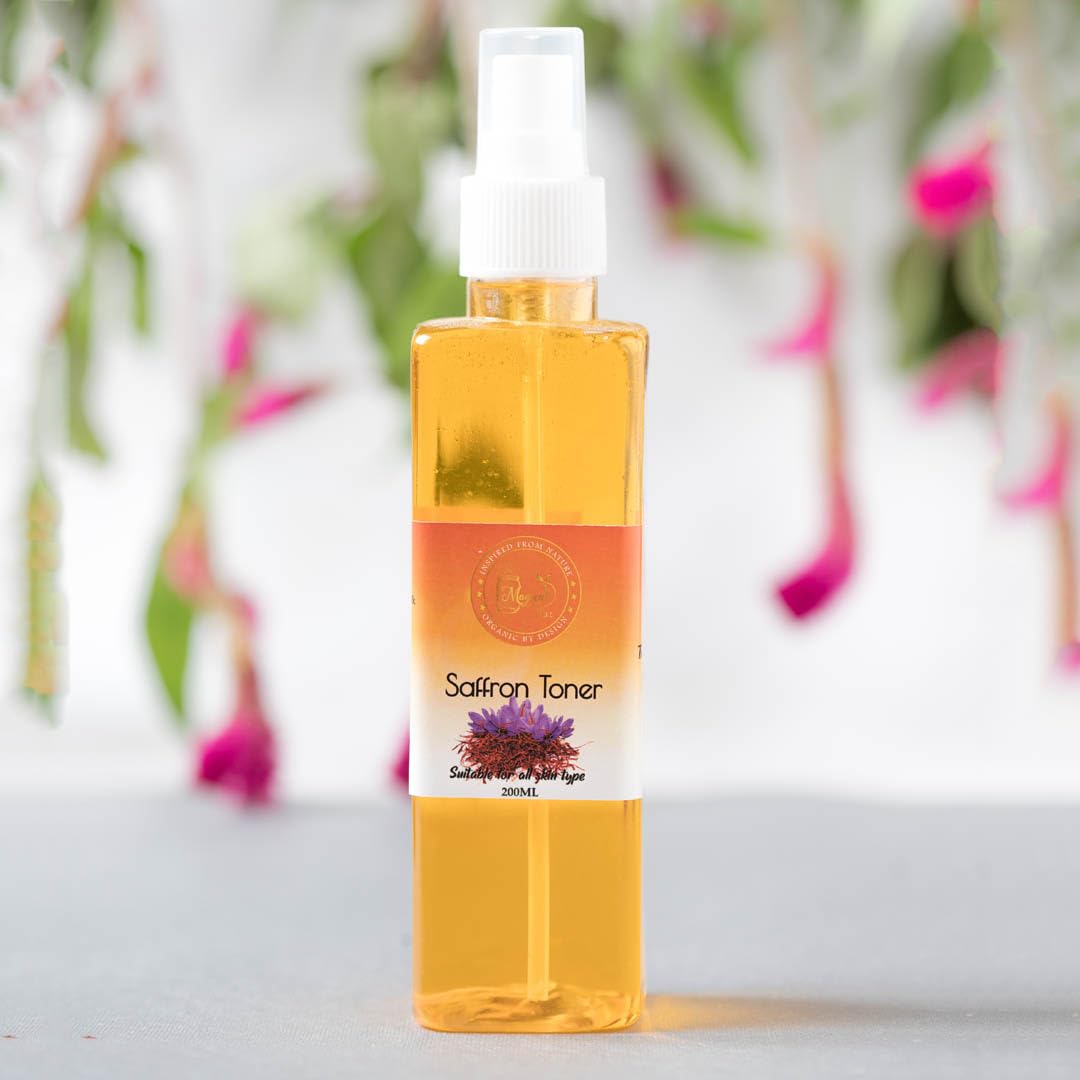 Magical Jar Saffron Toner with Rosewater & Vitamin E - 200ml Hydrating Facial Toner for Glowing Skin | Perfect for Daily Skincare Routine & Post-Cleansing Refreshment