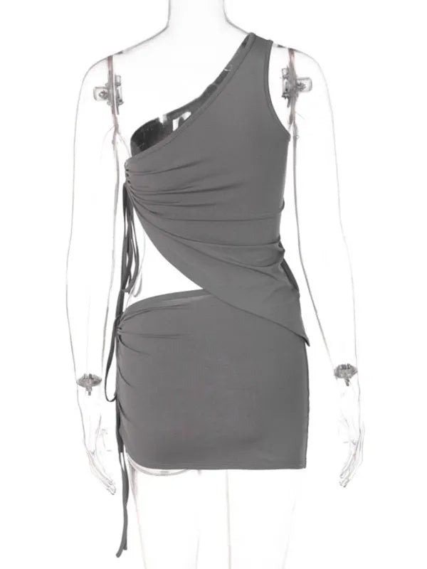 Stylish Women's Casual Ruched Two-Piece Skirt Set - Summer Outfits for Beach, Party & Date Night