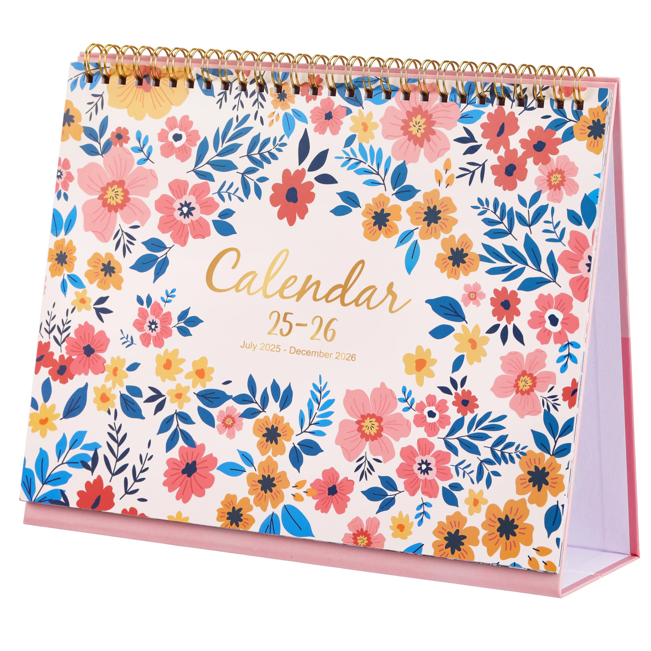 2025-2026 18-Month Standing Desk Calendar | July 2025 - December 2026 Flip Planner | 10