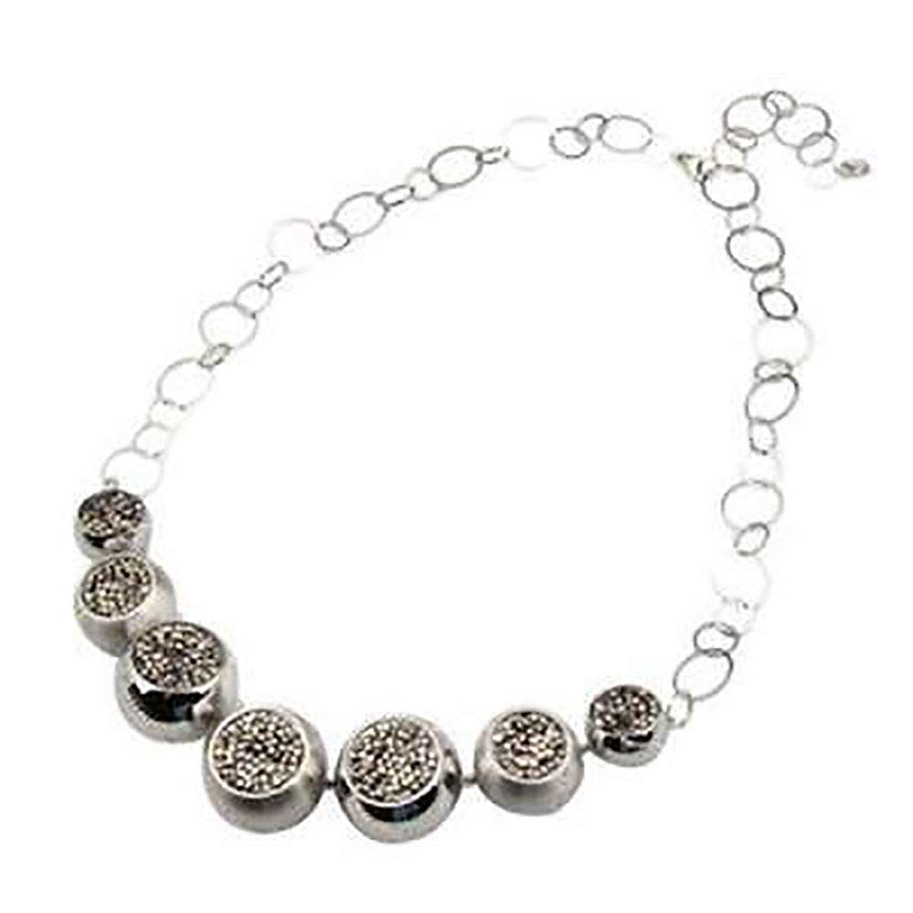 Swarovski Crystal Round Sphere Long Necklace - Elegant 18