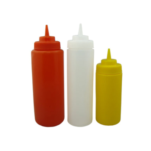 Magnum 12 Oz Narrow Squeeze Bottle - Clear Plastic Condiment Dispenser for Sauces, Dressings & Oils - Perfect for Restaurants, Catering & Home Kitchen Use