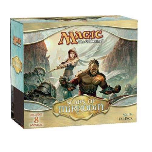 Magic: The Gathering MTG Scars of Mirrodin Fat Pack - Booster Box with 9 Packs, 80 Lands & Accessories for Trading Card Game Players - Perfect for MTG Draft Nights & Collector's Storage