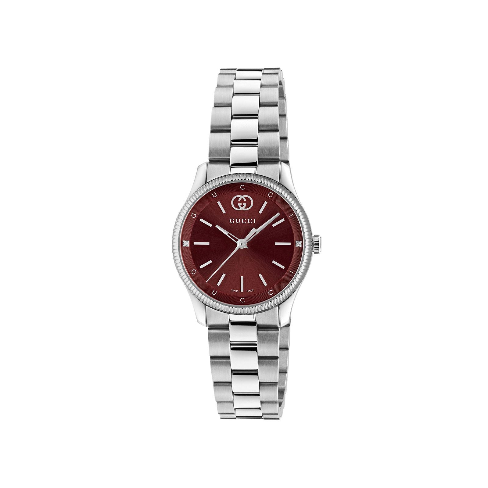 Gucci G Timeless Watch for Women - 29mm Quartz Stainless Steel YA1265069 - Perfect for Office, Party & Everyday Wear