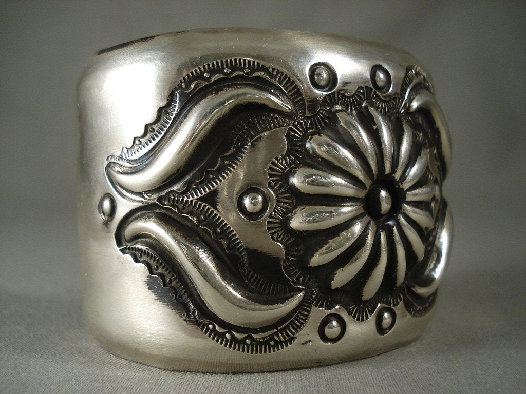 Authentic Vintage Navajo Silver Bracelet - Hand-Hammered Native American Jewelry for Women & Men | Perfect for Boho Fashion, Festivals & Cultural Gift Giving