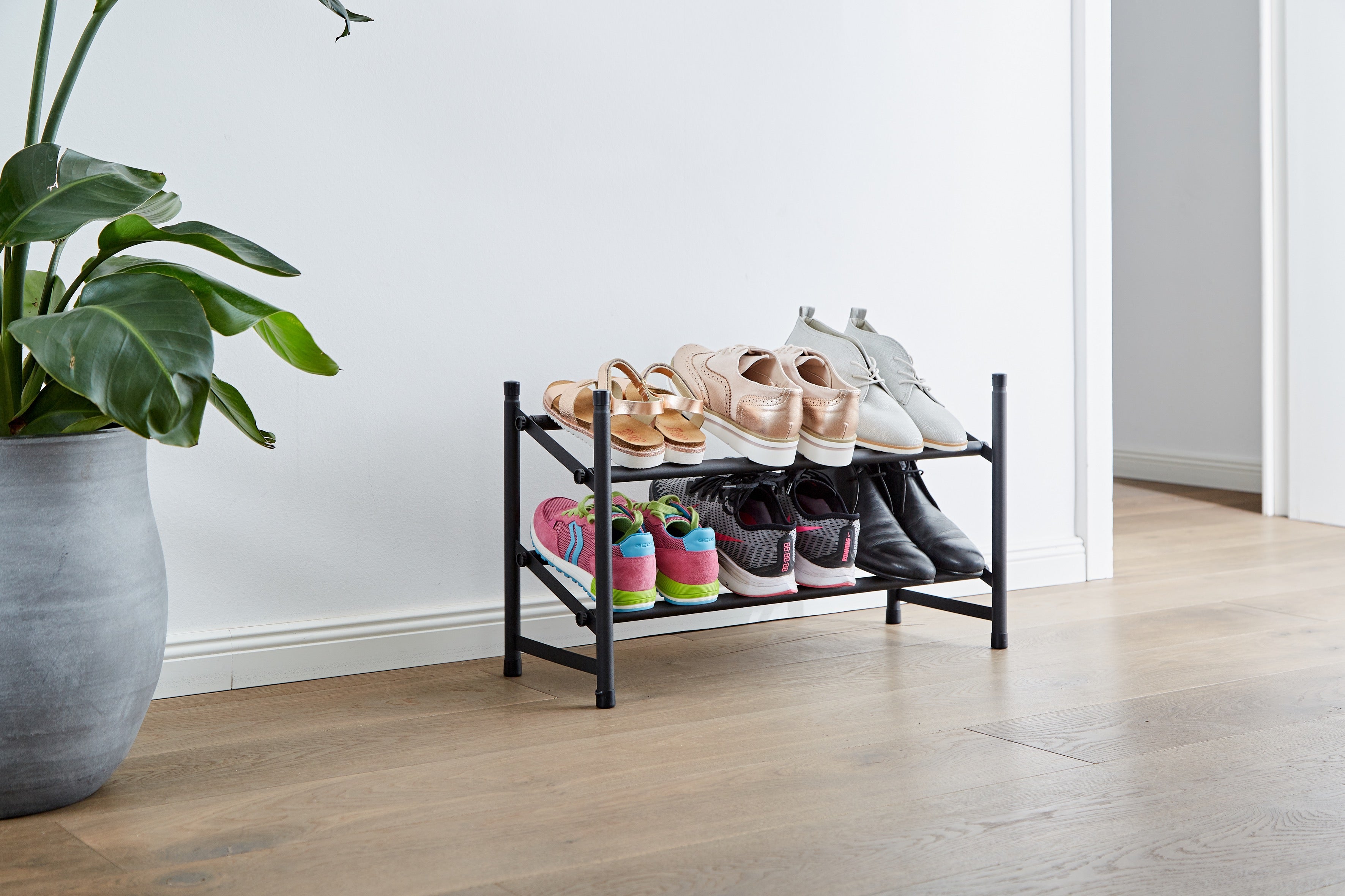 Expandable Shoe Rack for Closet - Space Saving Shoe Organizer with Multiple Size Options | Perfect for Bedroom, Entryway & Small Spaces