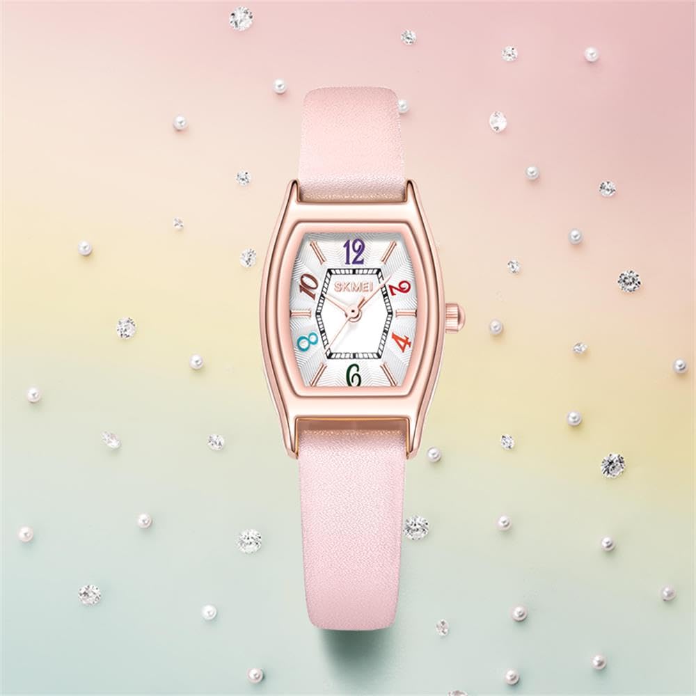 Forrader Women's Quartz Watch with Leather Strap - Fashionable Ladies Watch with Large Numbers for Easy Reading | Perfect for Everyday Wear, Office & Casual Outfits