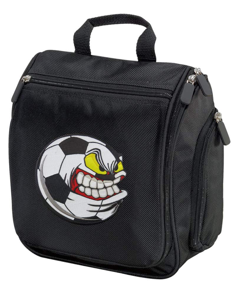 Soccer Toiletry Bag for Men - Waterproof Travel Cosmetic Organizer with Hanging Hook - Perfect for Soccer Fans, Gym, Camping & Travel Accessories