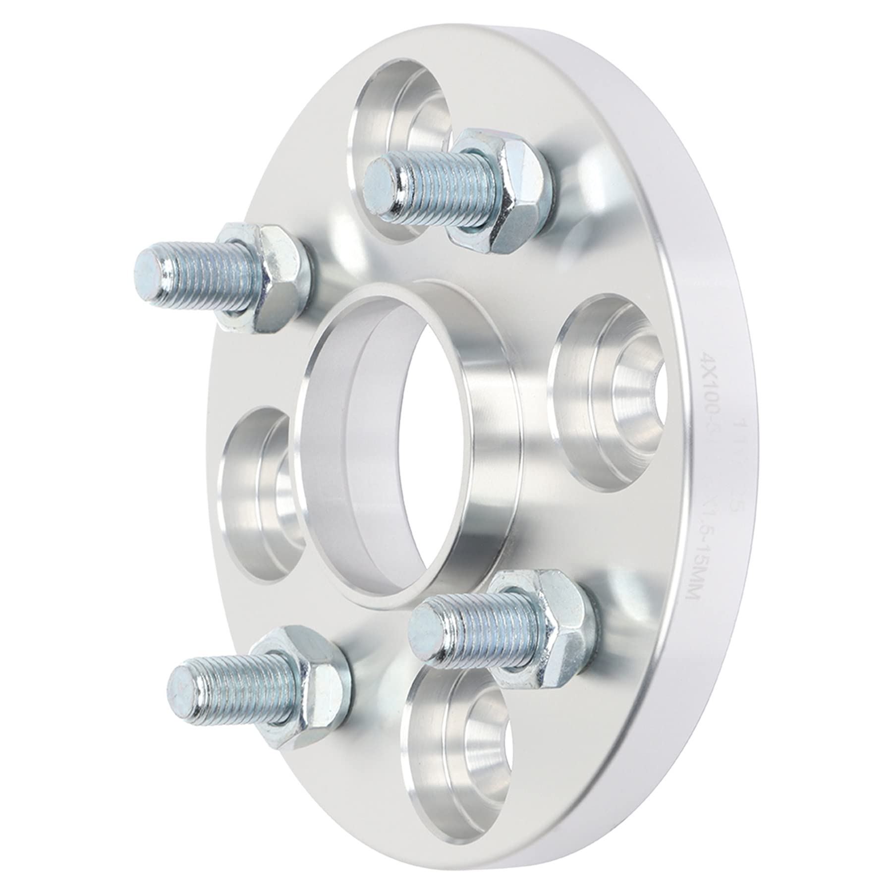 4x100 12x1.5 54.1 15mm Wheel Spacers Adapters - 4 Lug Compatible with Toyota Corolla, Echo, MR2 Spyder & Mazda Protege - Improve Handling & Stance for Street & Track Performance