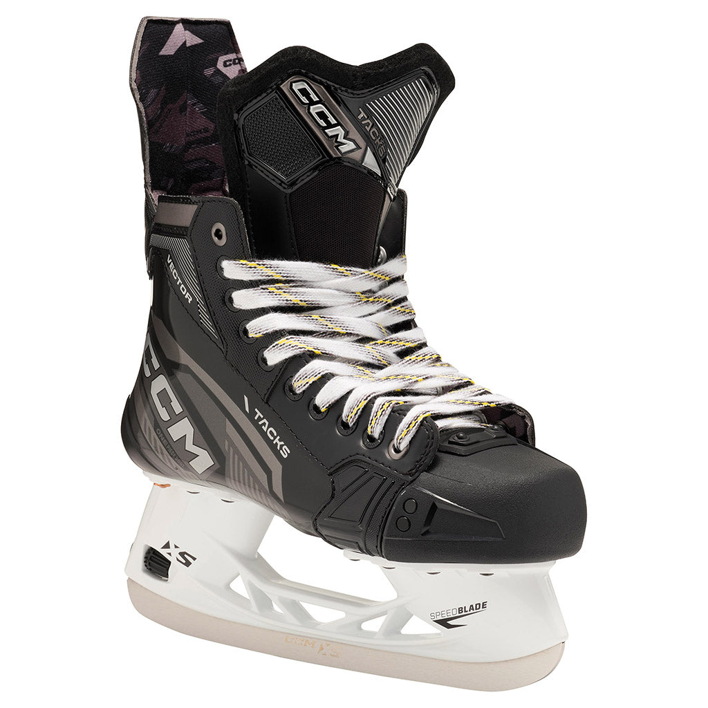 CCM Tacks Vector 2022 Intermediate Ice Hockey Skates - Professional Performance Skates for Youth & Adult Players - Perfect for Ice Rink Games, Training & Competitive Matches