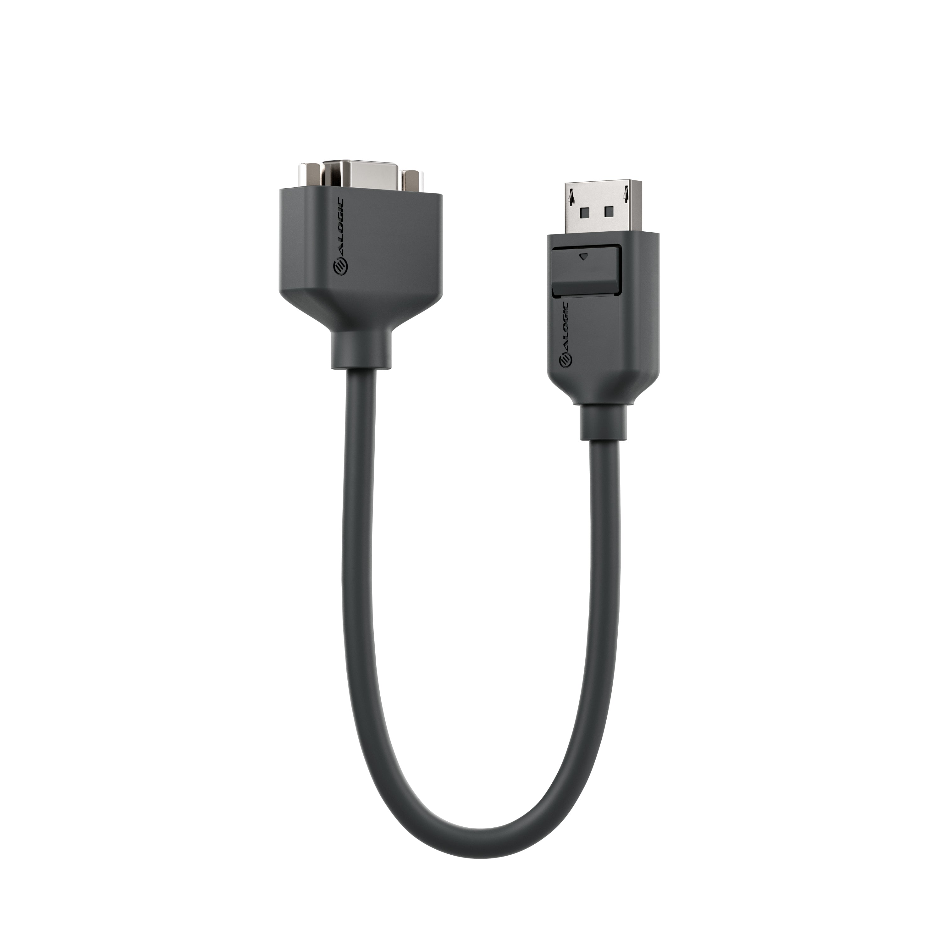 DisplayPort to VGA Adapter Male to Female 20cm - DP to VGA Converter for PC, Laptop, Monitor - Ideal for Home Office, Gaming & Presentations
