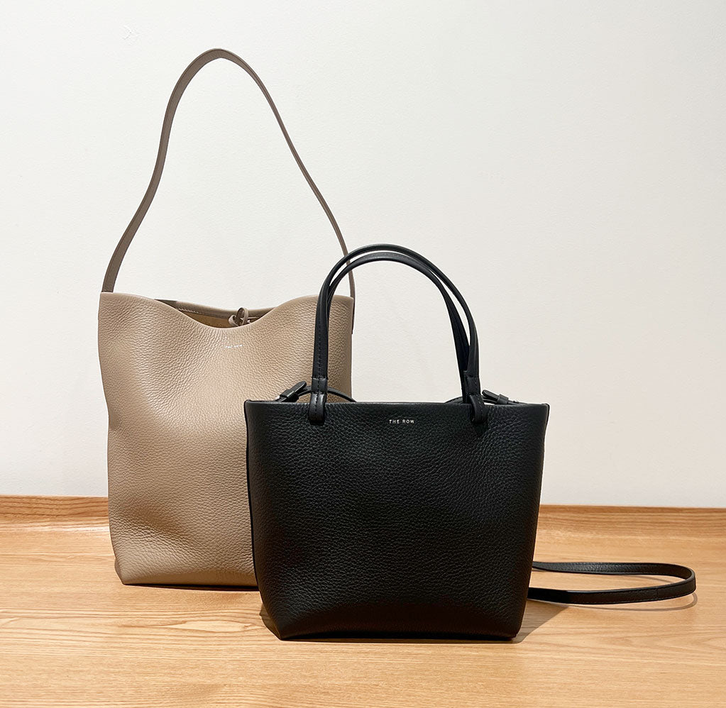Park Small Tote Grained Leather Handbag in Black - Perfect for Work, Travel & Everyday Use
