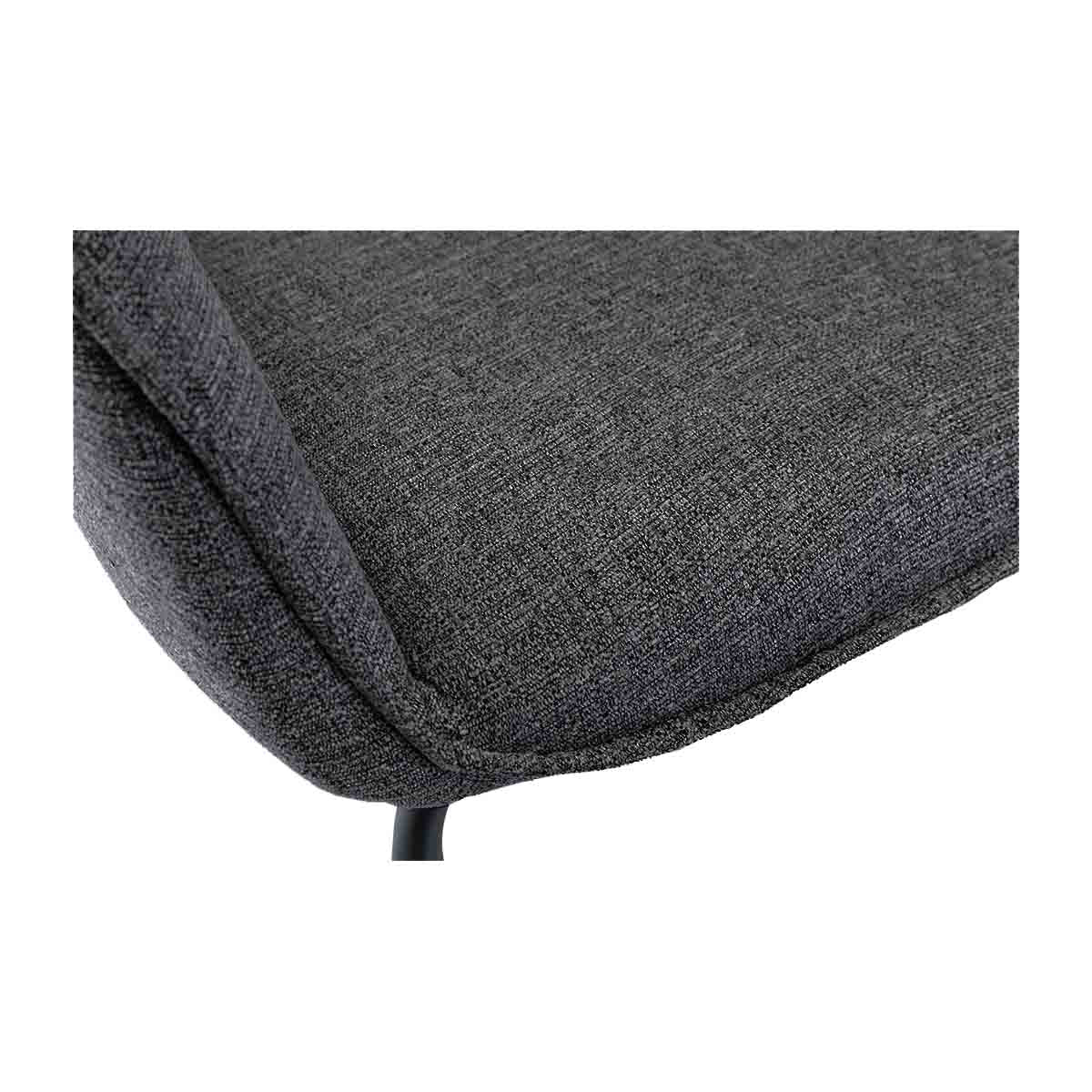 Halo Fabric Dining Arm Chair - Modern Upholstered Side Chair for Kitchen, Dining Room & Office - Comfortable & Stylish Seating Solution