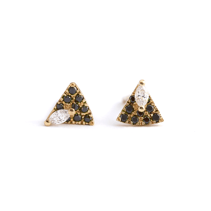Tiny Diamond Studs Art Deco Earrings - Elegant Vintage Jewelry for Women | Perfect for Weddings, Parties & Special Occasions