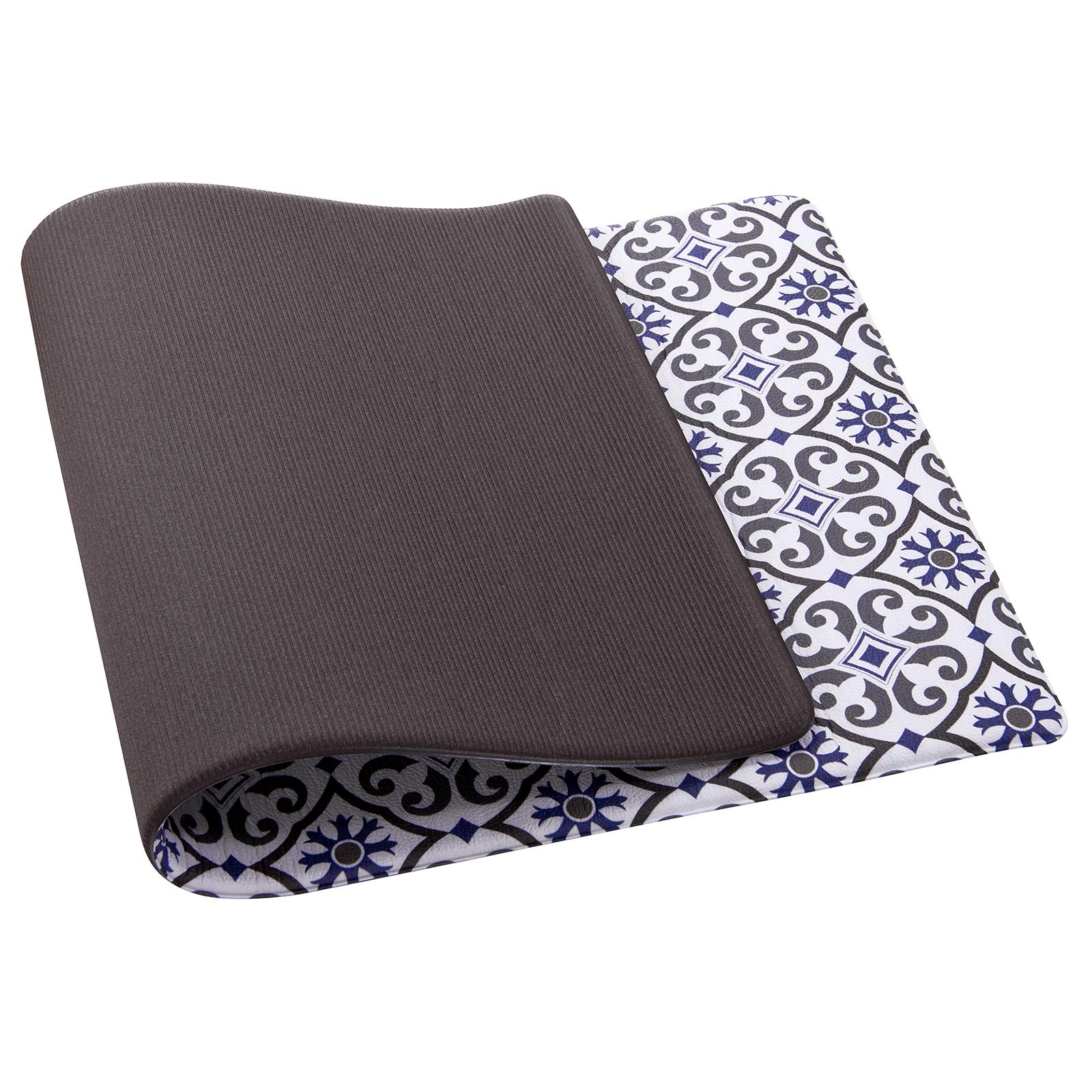Anti-Fatigue Kitchen Floor Mat - Cushioned Standing Mat for Comfort in Kitchens, Standing Desks & Garages - Perfect for Cooking, Workstations & Workspaces