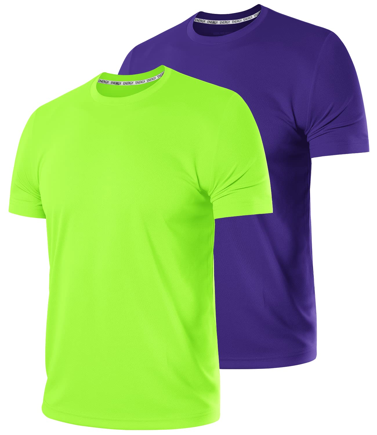 Men's Workout Shirts - Moisture Wicking Quick Dry Athletic Performance T-Shirts for Gym, Running & Training | Stay Cool During Intense Workouts