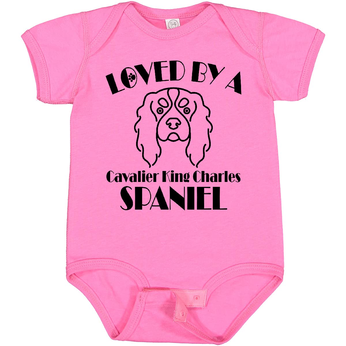 Inktastic Cavalier King Charles Spaniel Dog Lover Baby Bodysuit - Cute Puppy Outfit for Newborns & Infants - Perfect Gift for Dog Parents & Baby Showers