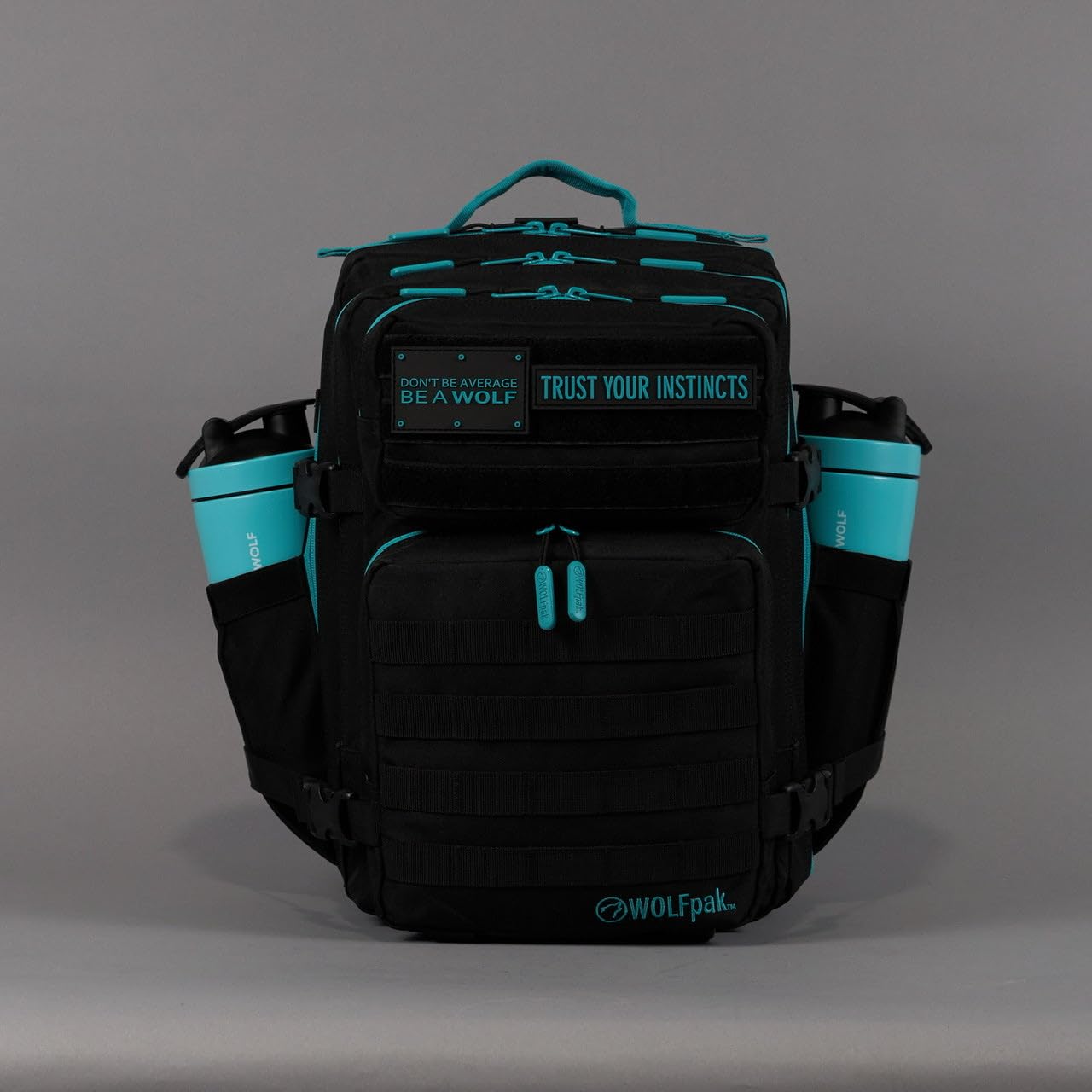 WOLFpak 35L Waterproof Hiking Backpack - Fierce Aqua Outdoor Gear for Camping, Travel & Work | Durable Daypack with Laptop Sleeve